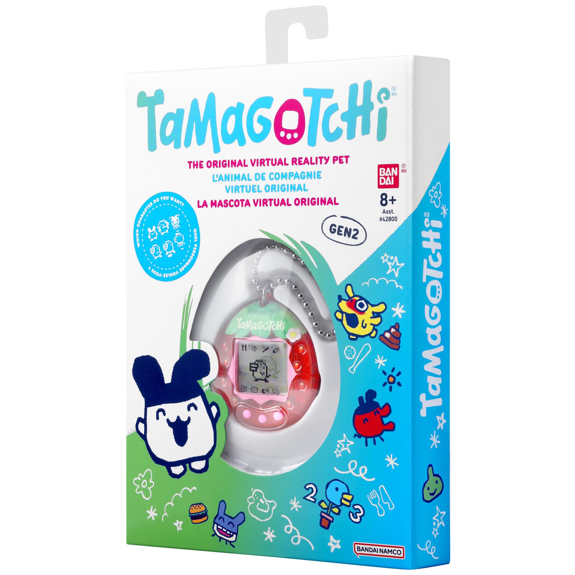 Tamagotchi Original Fresh Strawberry Digital Pet - Electronic Interactive Toy for Kids 8+ 4