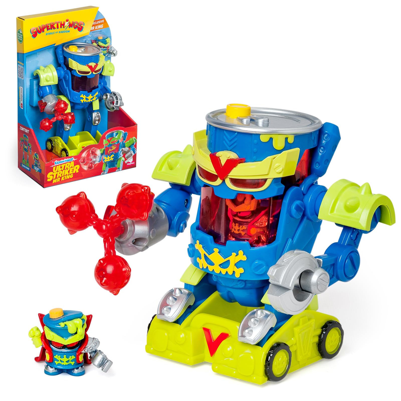 SUPERTHINGS RIVALS OF KABOOM Ultra Striker Mr. King Robot Playset | Exclusive Figure | 3+ Years 1