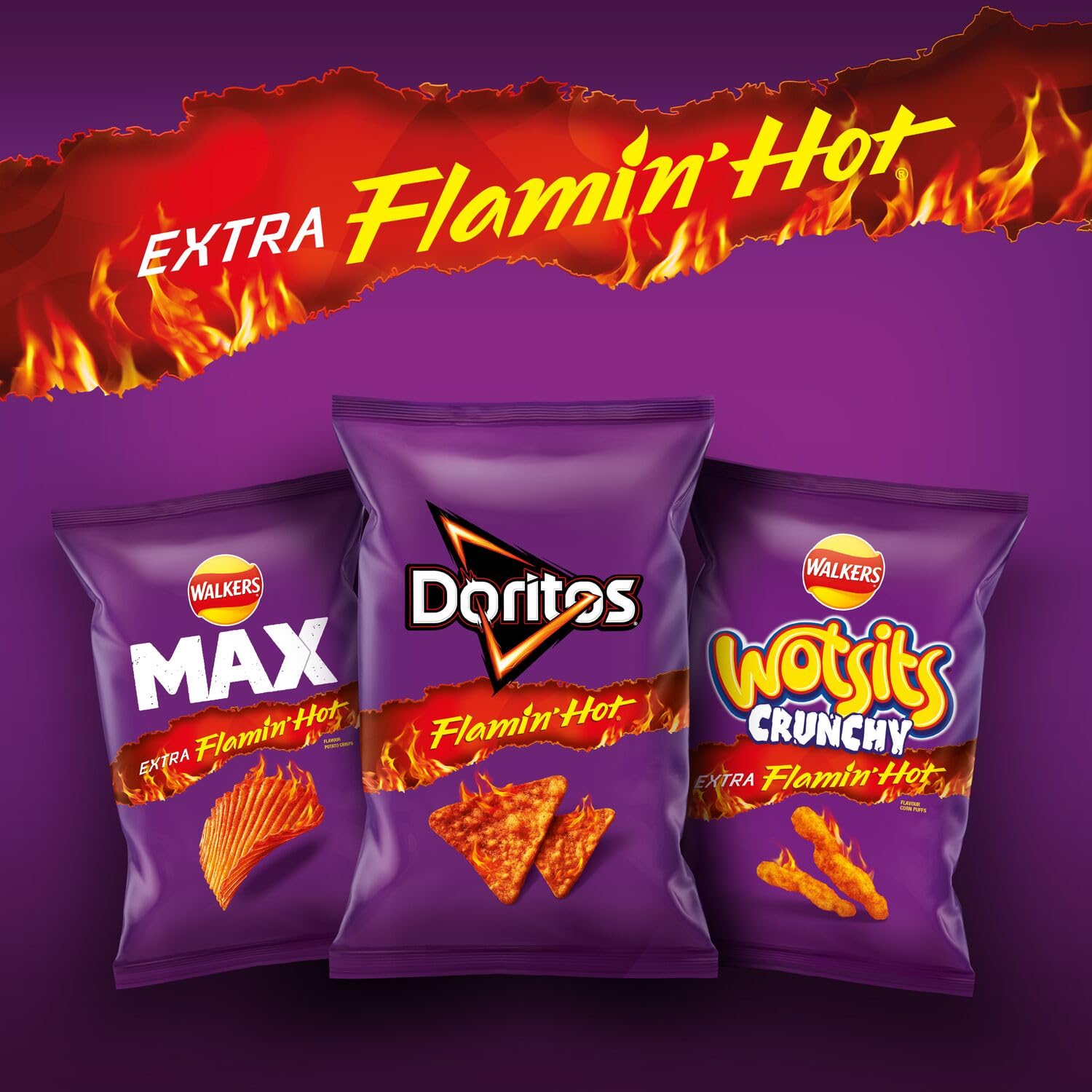Doritos Extra Flamin' Hot Sharing Bag Crisps 163g