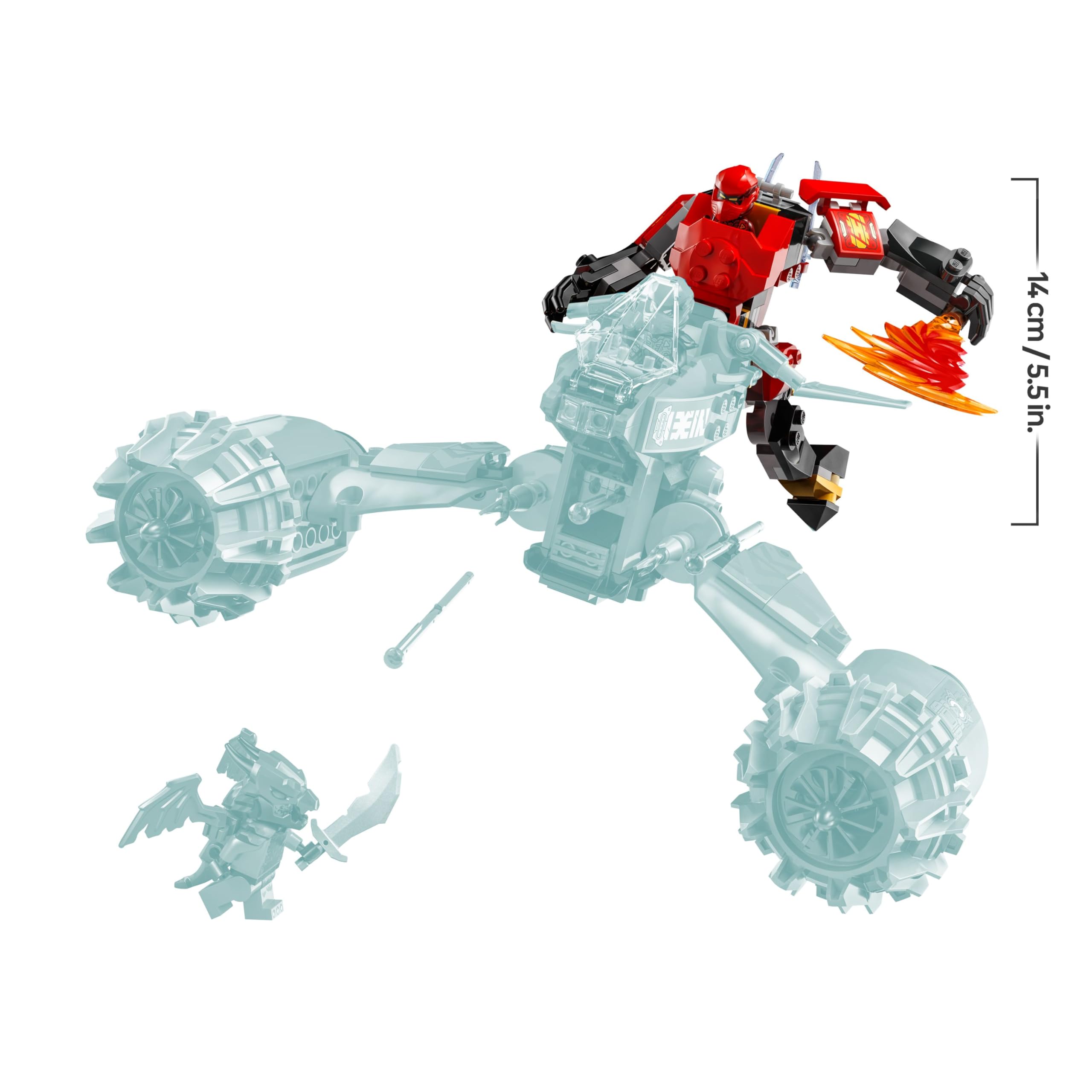 LEGO NINJAGO Kai’s Mech Storm Rider Building Set 71830 | Ages 7+ | 333 Pieces 7