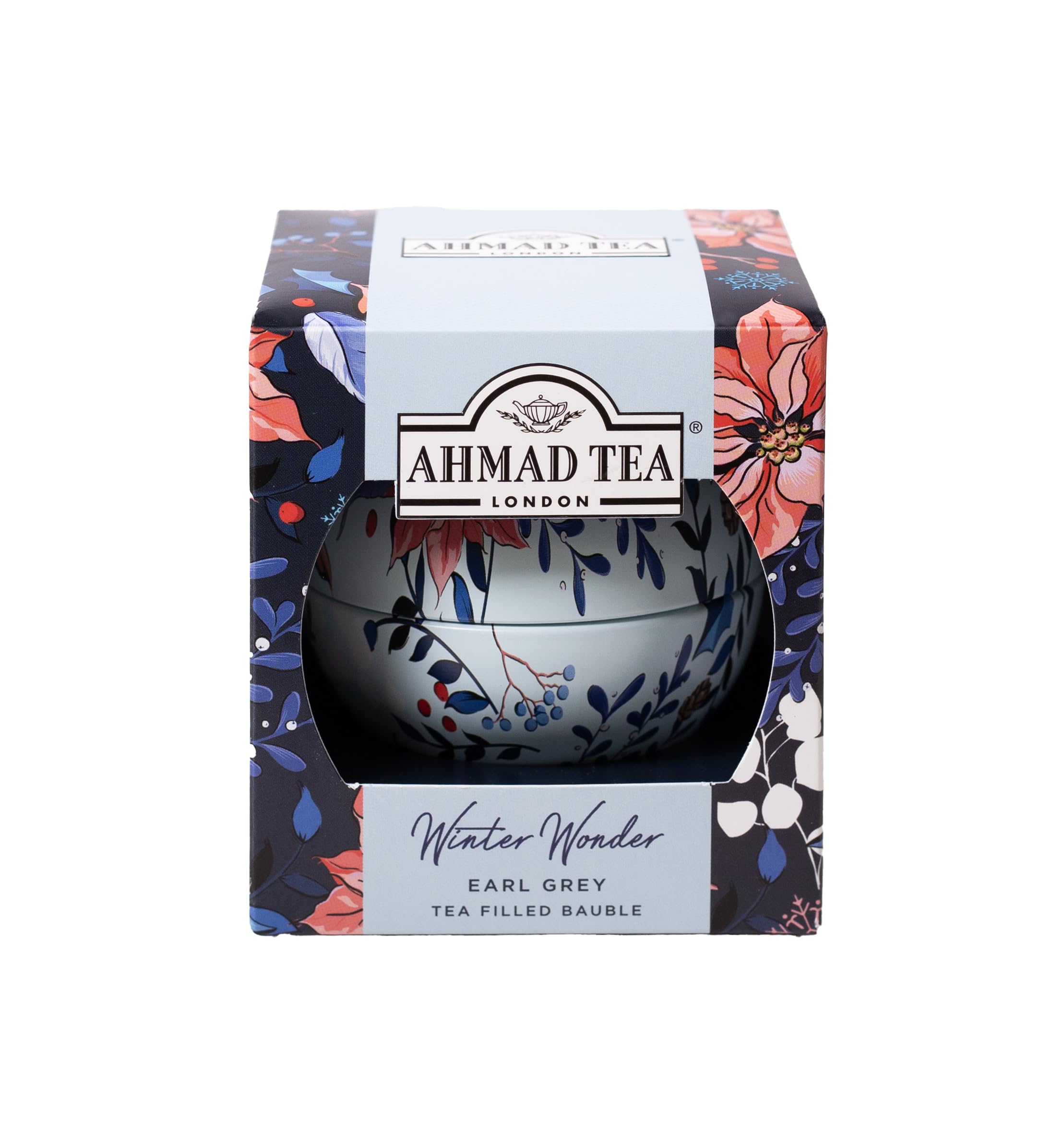 Ahmad Tea Winter Wonderland - Earl Grey Loose Leaf Tea 25g in Reusable Christmas Bauble 2