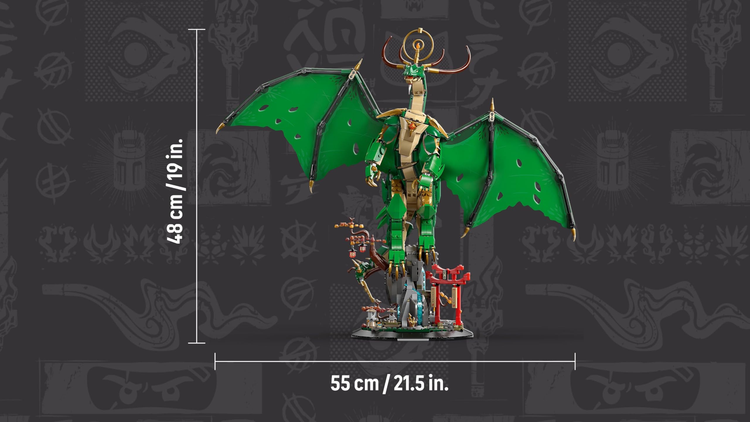 LEGO NINJAGO The Guardian Dragon 71847 Building Set | Ages 14+ | Includes Master Wu Minifigure 9
