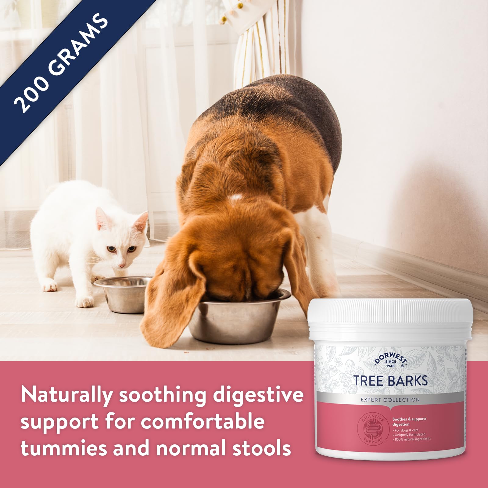 DORWEST HERBS Tree Barks Powder for Dogs and Cats - Soothes Digestion | 200g Powder | All-Natural Formula 2