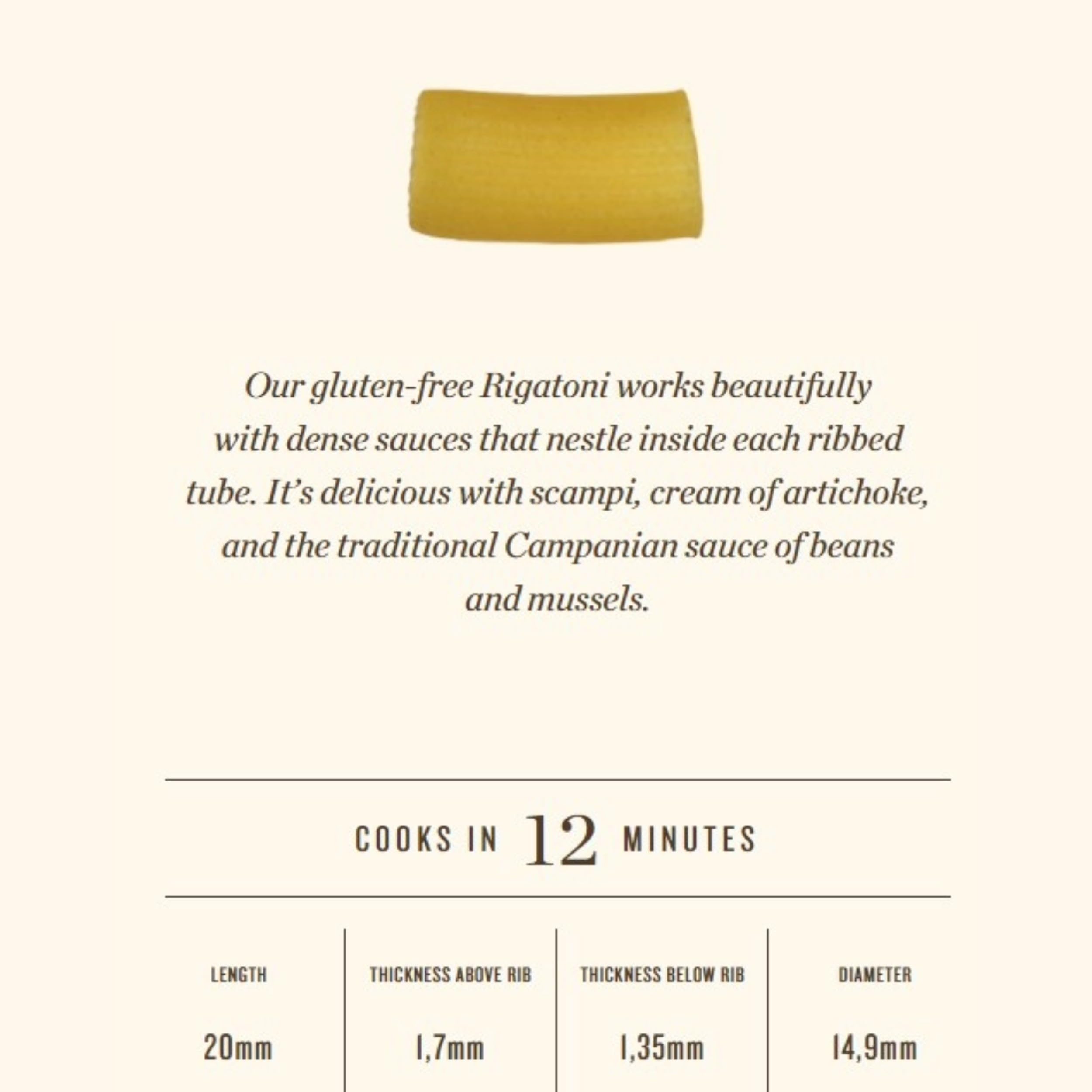 Rummo Gluten-Free Mezzi Rigatoni No. 51 – Organic Italian Pasta, Short Tubular Shape for Sauces & Baking 4