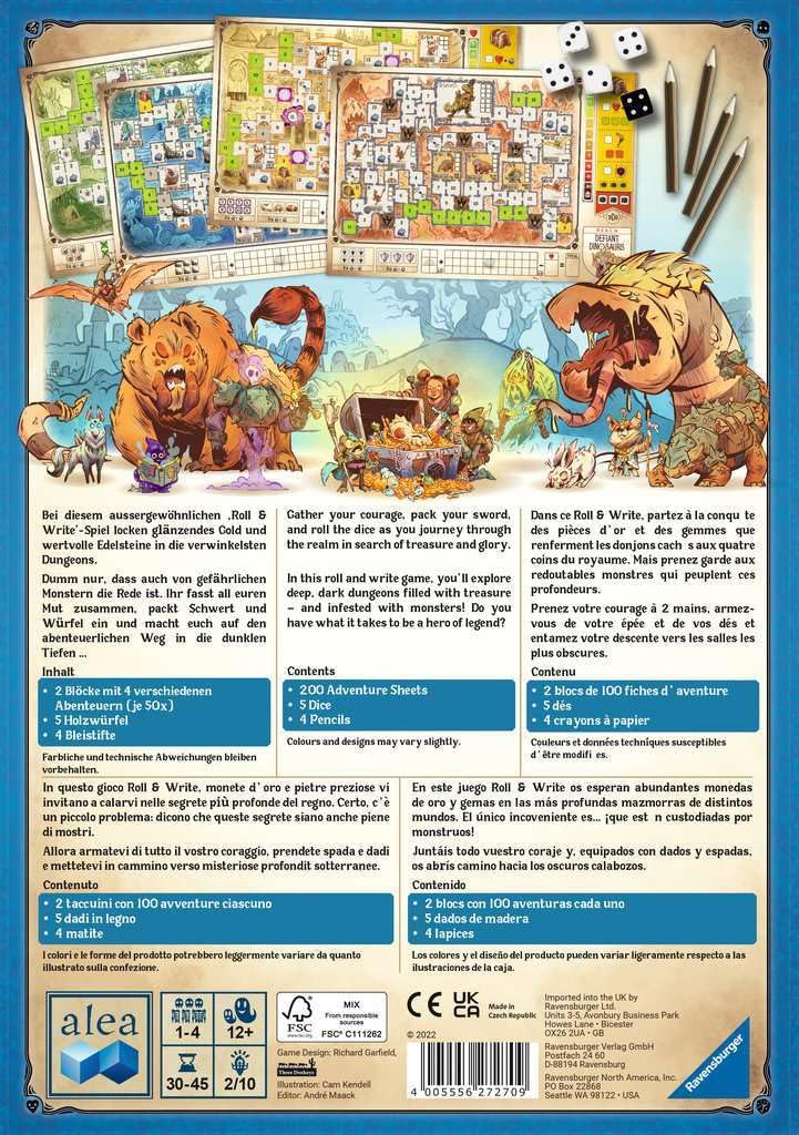 Ravensburger Dungeons, Dice and Danger Board Game 4