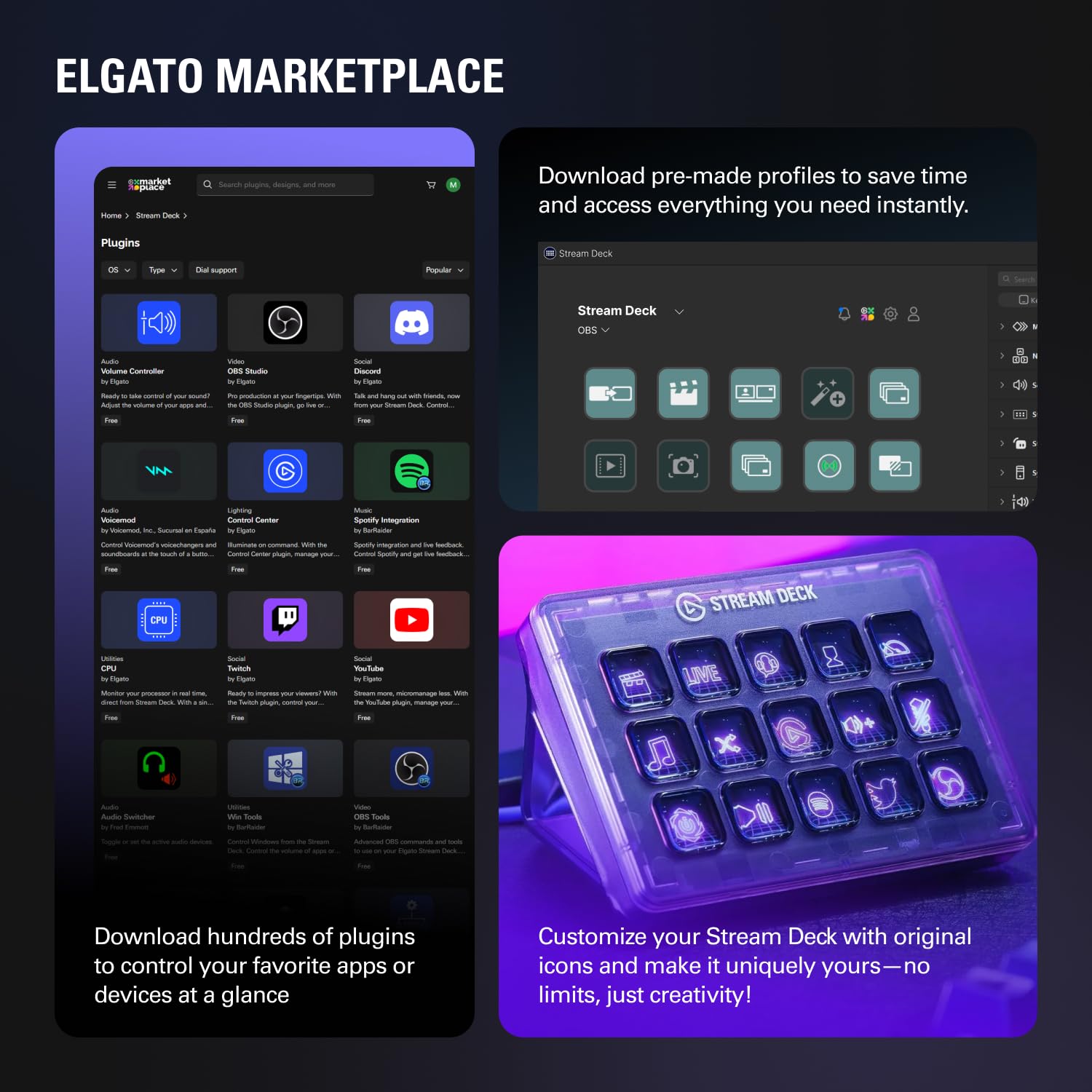 Elgato Stream Deck MK.2 Studio Controller - 15 Macro Keys | USB & Wi-Fi Connectivity | White 9