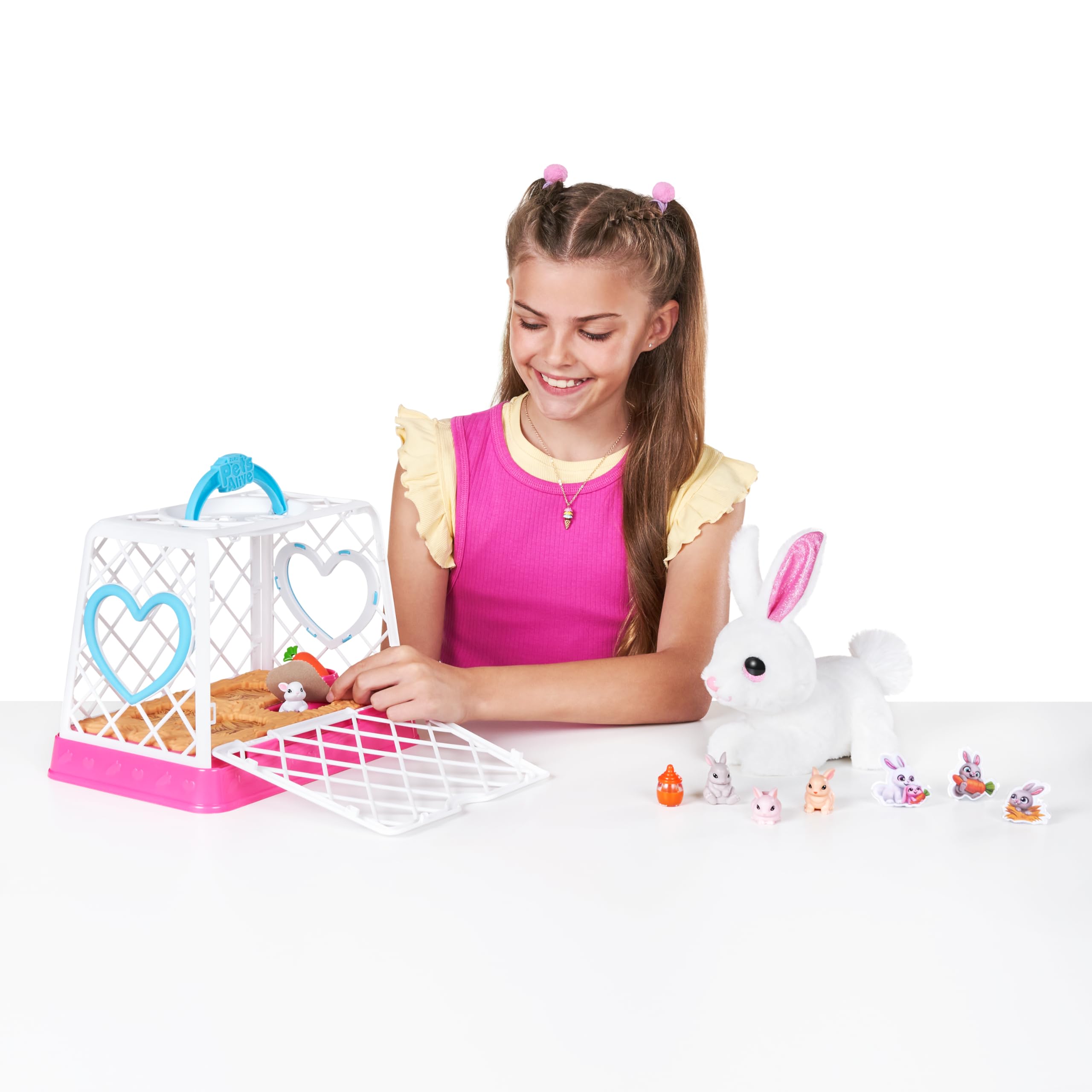 Pets Alive Mama Bunny & Baby Surprise Series 1 - Electronic Plush Toy with Sounds & Carrot Accessory 4