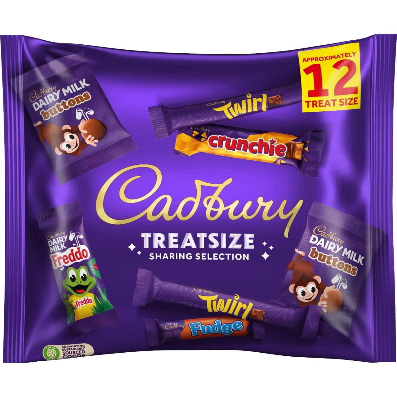 Cadbury Treatsize Sharing Selection - 223g Chocolate Variety Pack 5