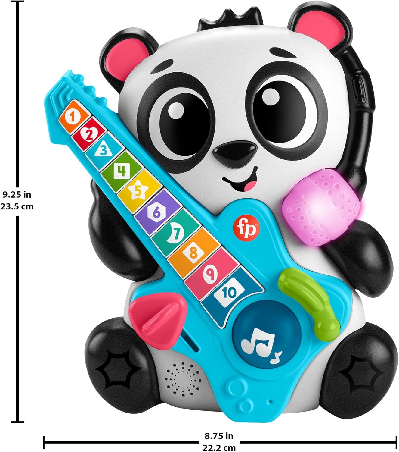 Fisher-Price Link Squad Jam & Count Panda - Musical Learning Toy with Lights & Sounds for Babies 9M+ 3