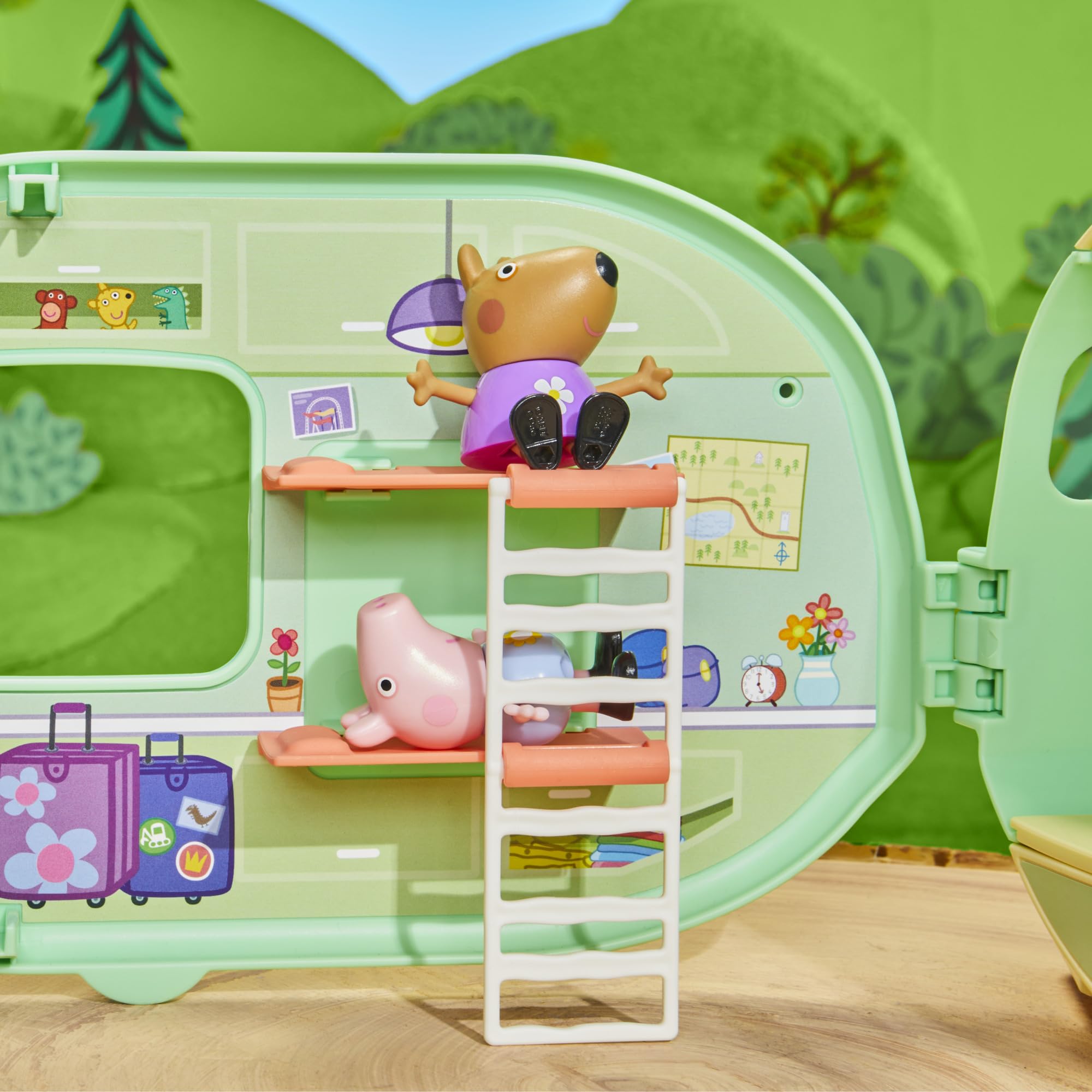 Peppa Pig Peppa's Caravan Playset - 2-in-1 Camping Adventure with Figures & Accessories 5