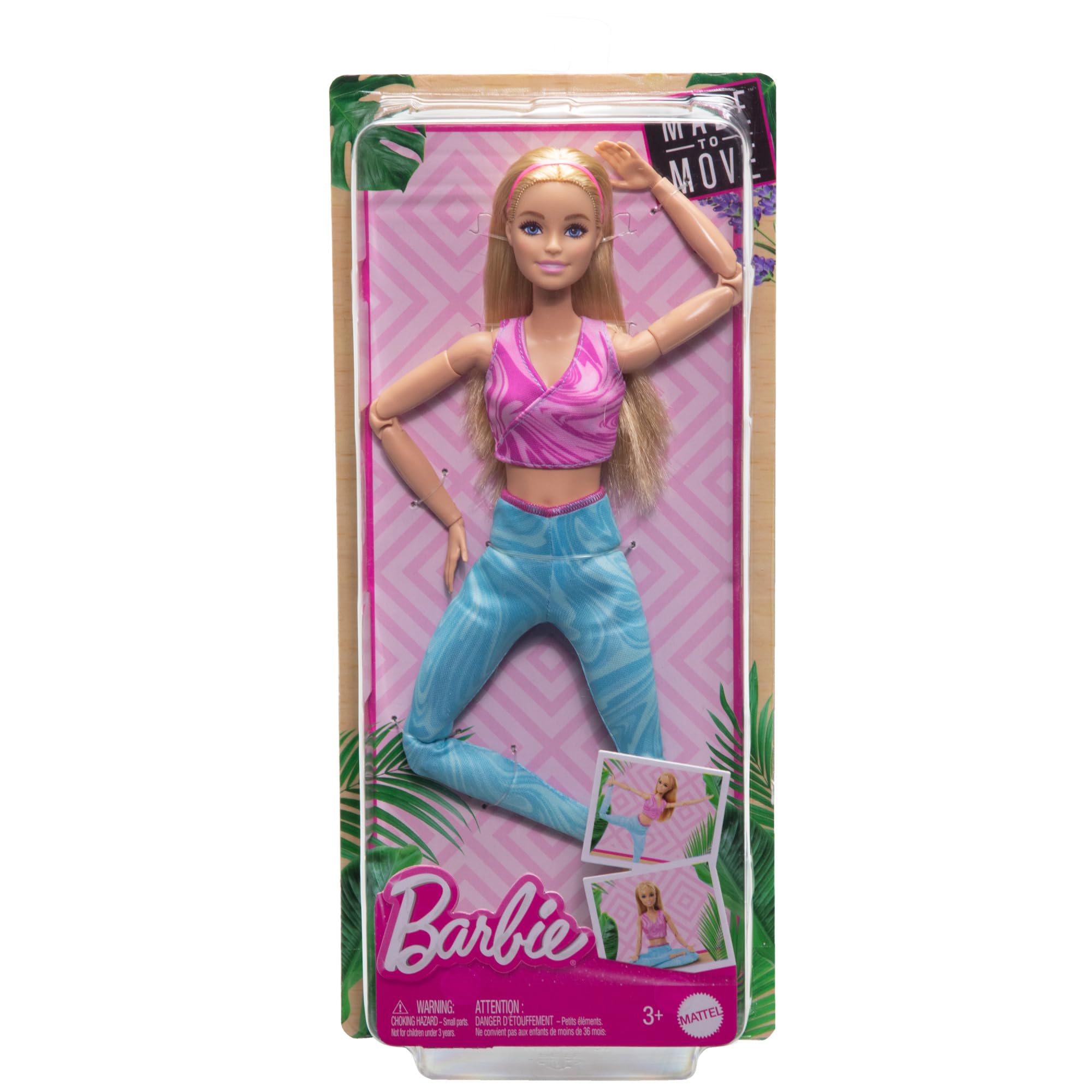 Barbie Made to Move Fashion Doll - 22-Joint Articulation for Realistic Play, Ages 3+ 6