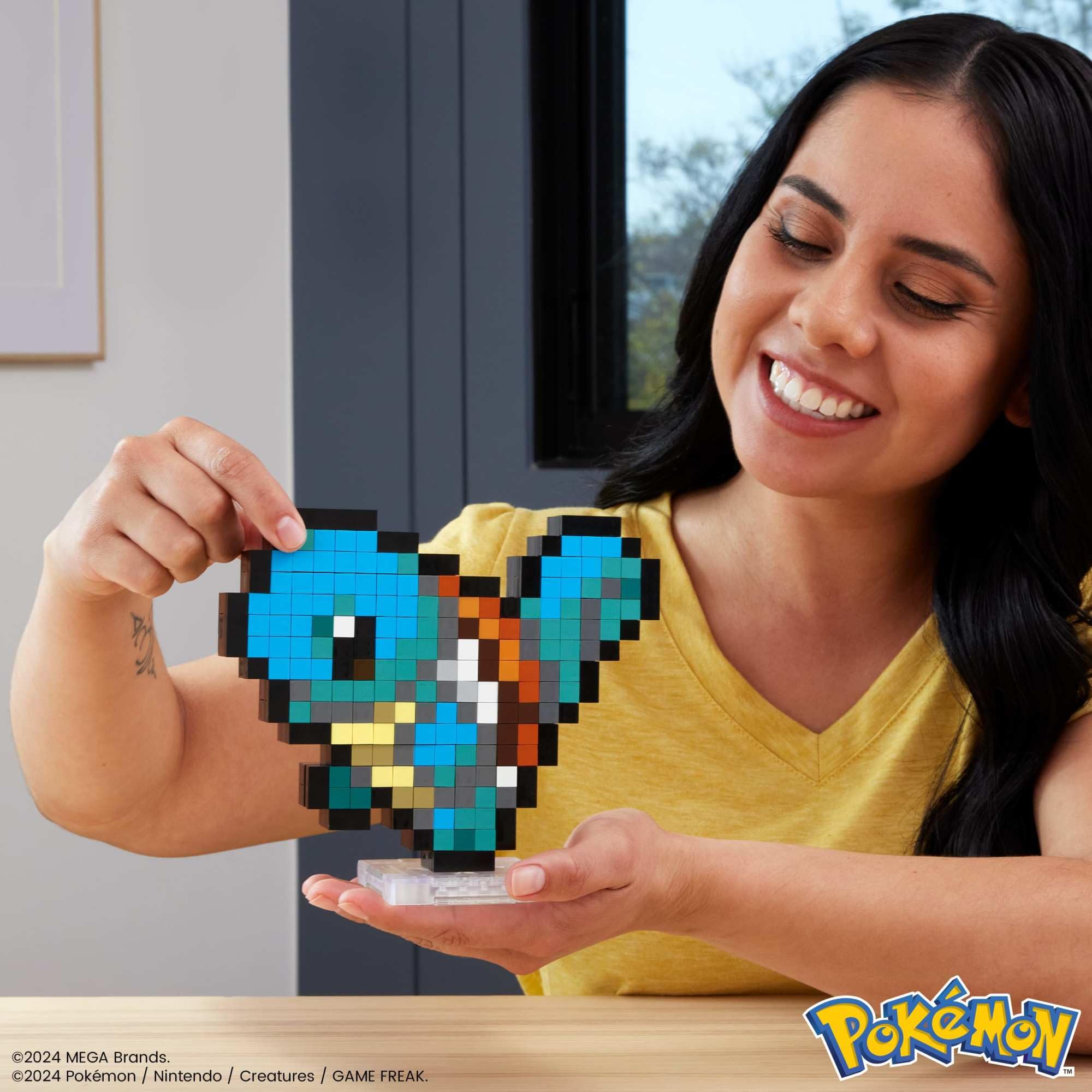 MEGA Pokémon Squirtle Building Set - 367-Piece Pixel Art Figure for Adult Collectors 7