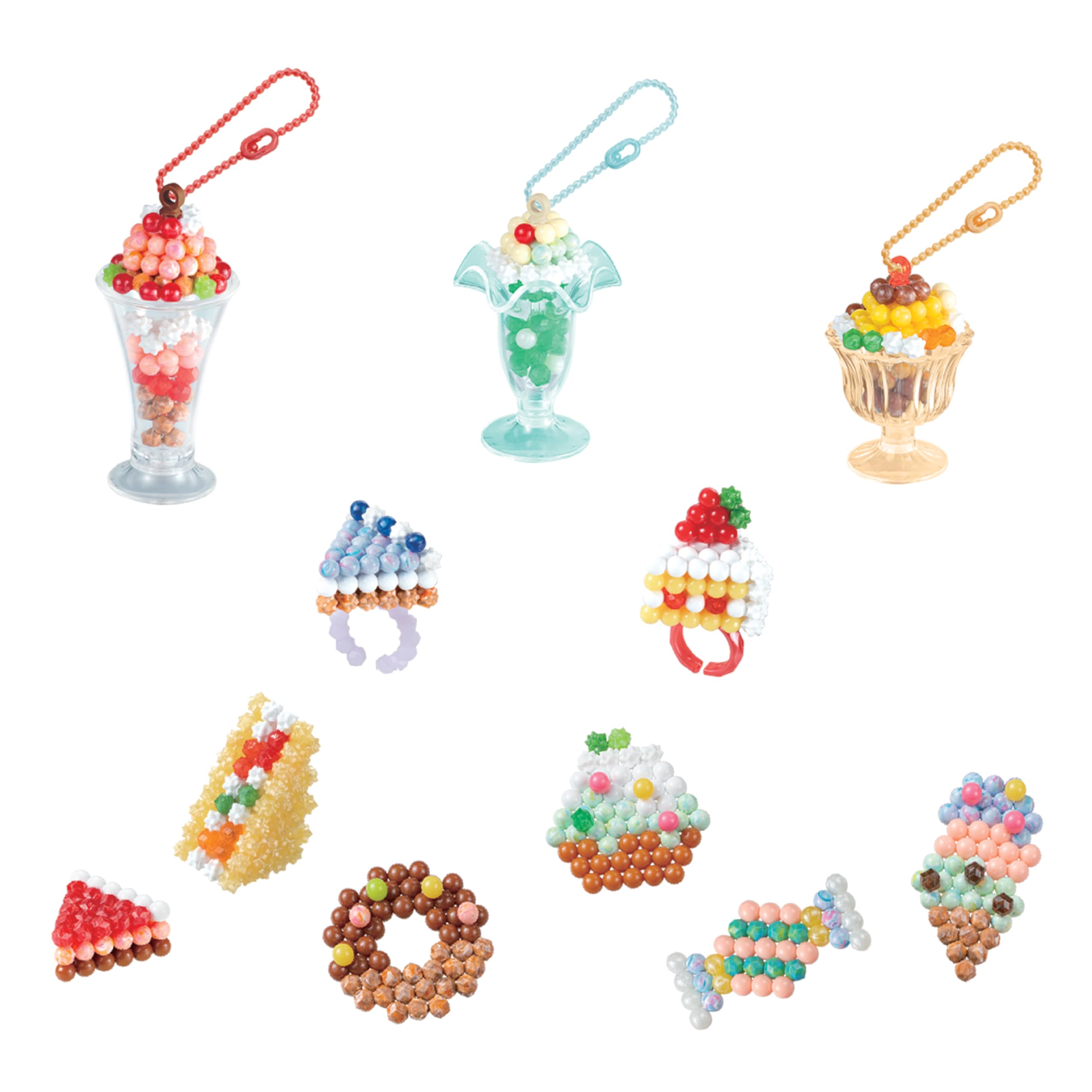 Aquabeads Sundaes & Sweets Accessory Kit - 703-Piece Craft Set with Watercolour Beads for Ages 4+