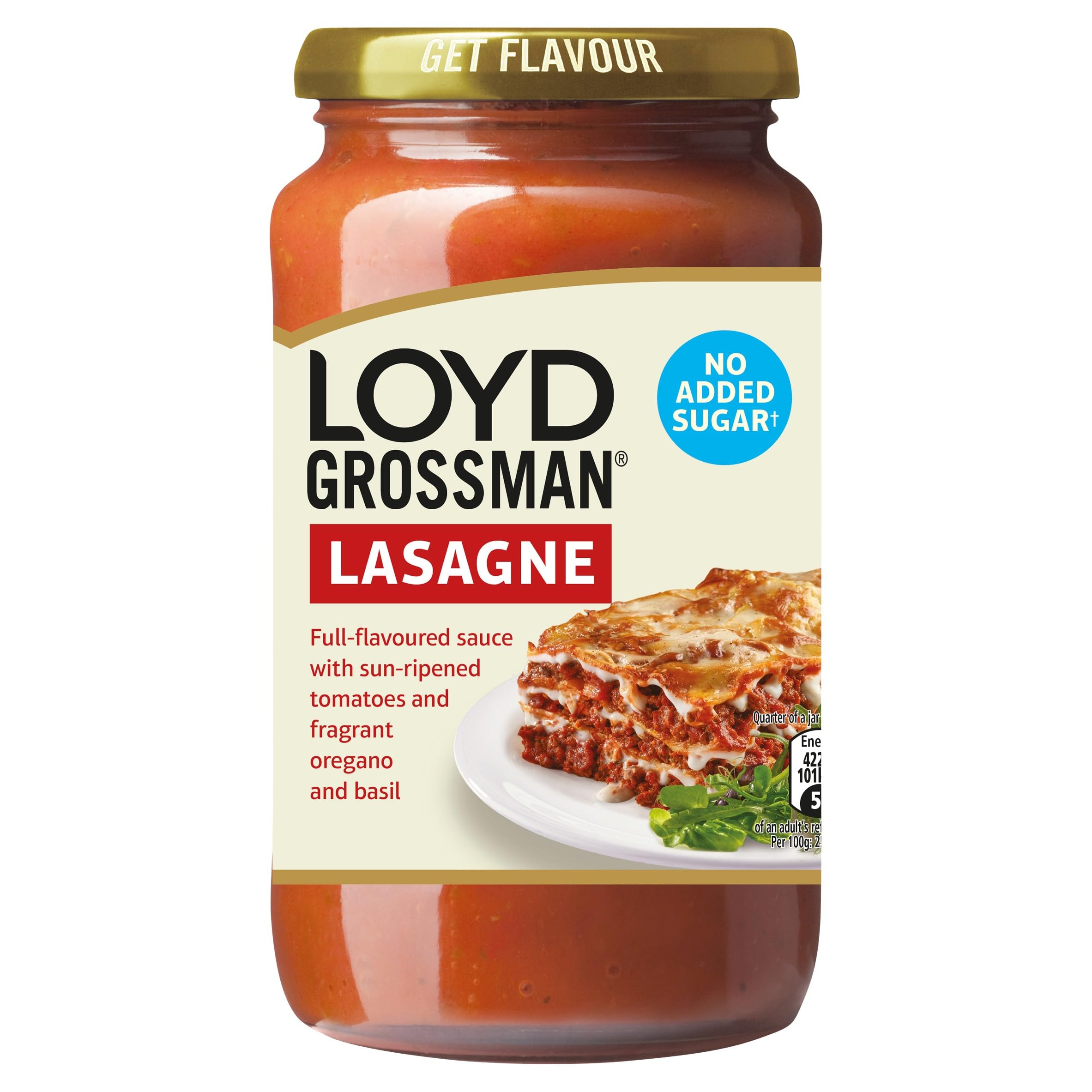 Loyd Grossman No Added Sugar Italian Red Lasagne Sauce – Tomato & Herb Infusion, 450g Jar 4