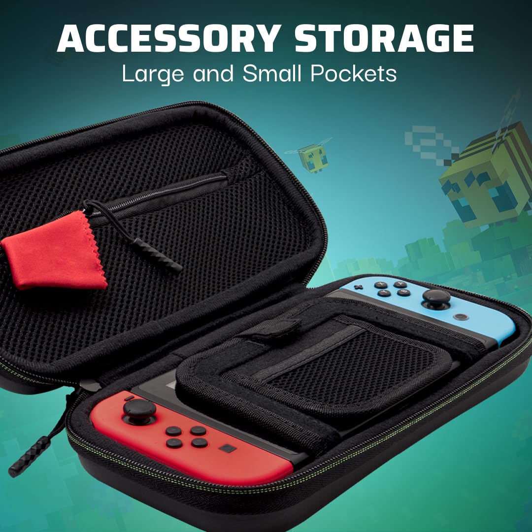 Minecraft Forest Battle - Nintendo Switch Travel Case with Glow-in-the-Dark Design 5