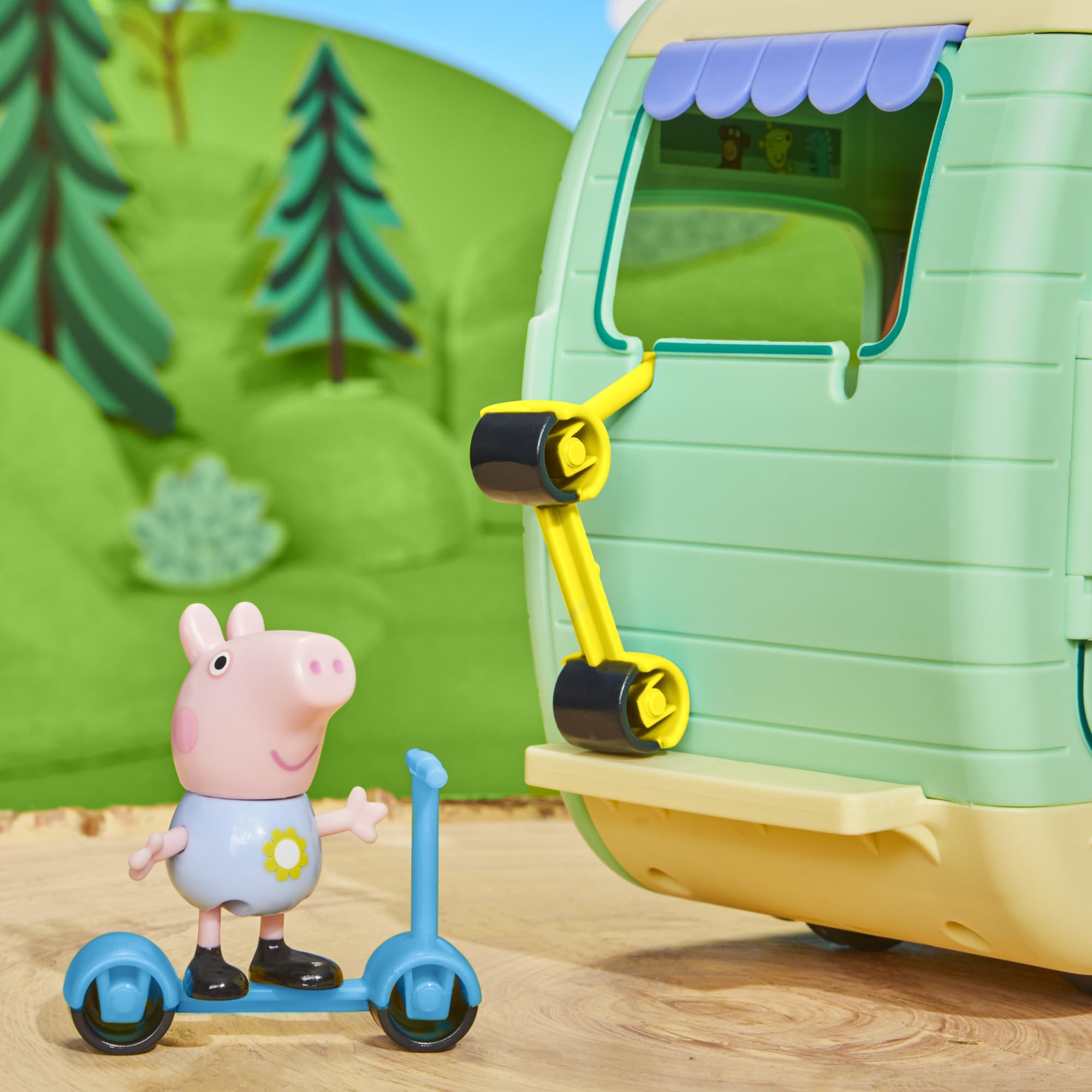 Peppa Pig Peppa's Caravan Playset - 2-in-1 Camping Adventure with Figures & Accessories 18