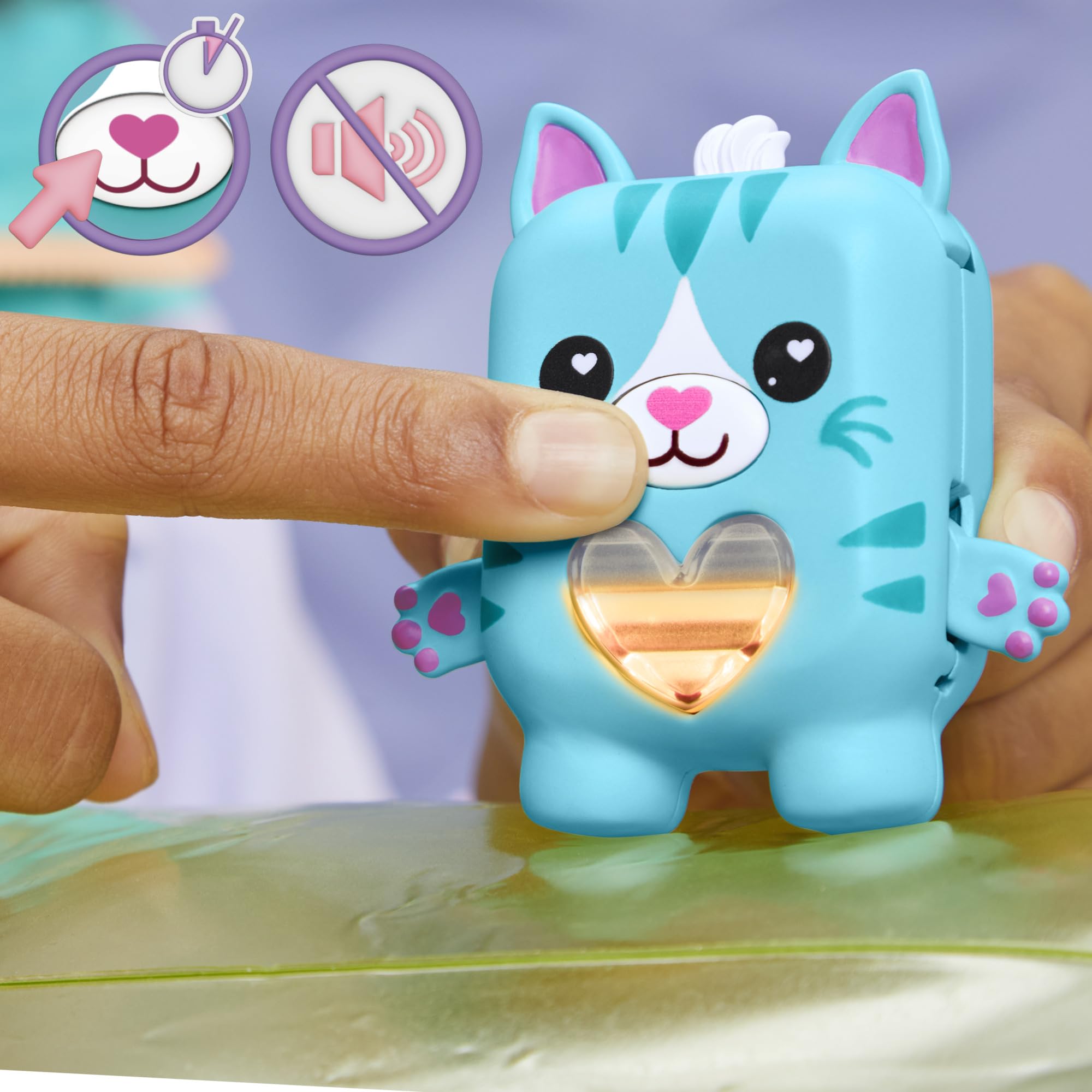Nano-mals Pawtricia the Blue Kitty with Mermaid Outfit - Electronic Fidget Pet 4