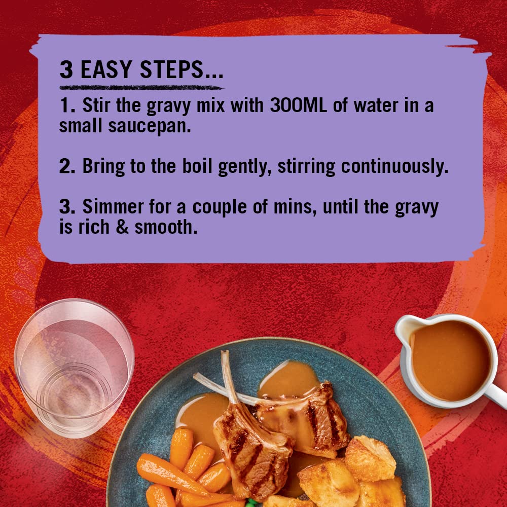 Schwartz - Roast Lamb Gravy Mix 26g | Pack of 12 | Rich & Smooth | Serves 4-6