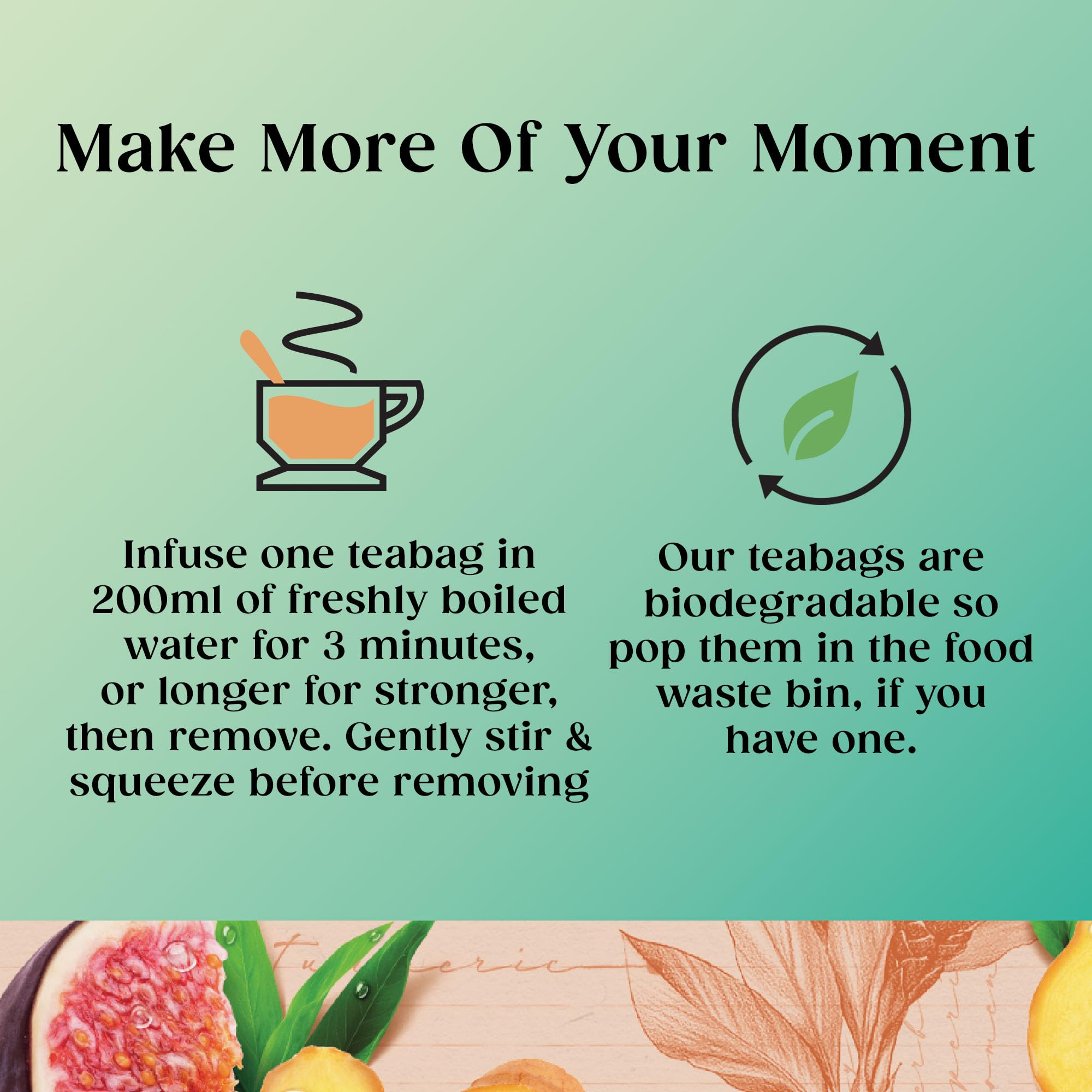 Twinings Superblends Digest - Ginger & Turmeric Herbal Infusion with Fig, 80 Biodegradable Tea Bags 4