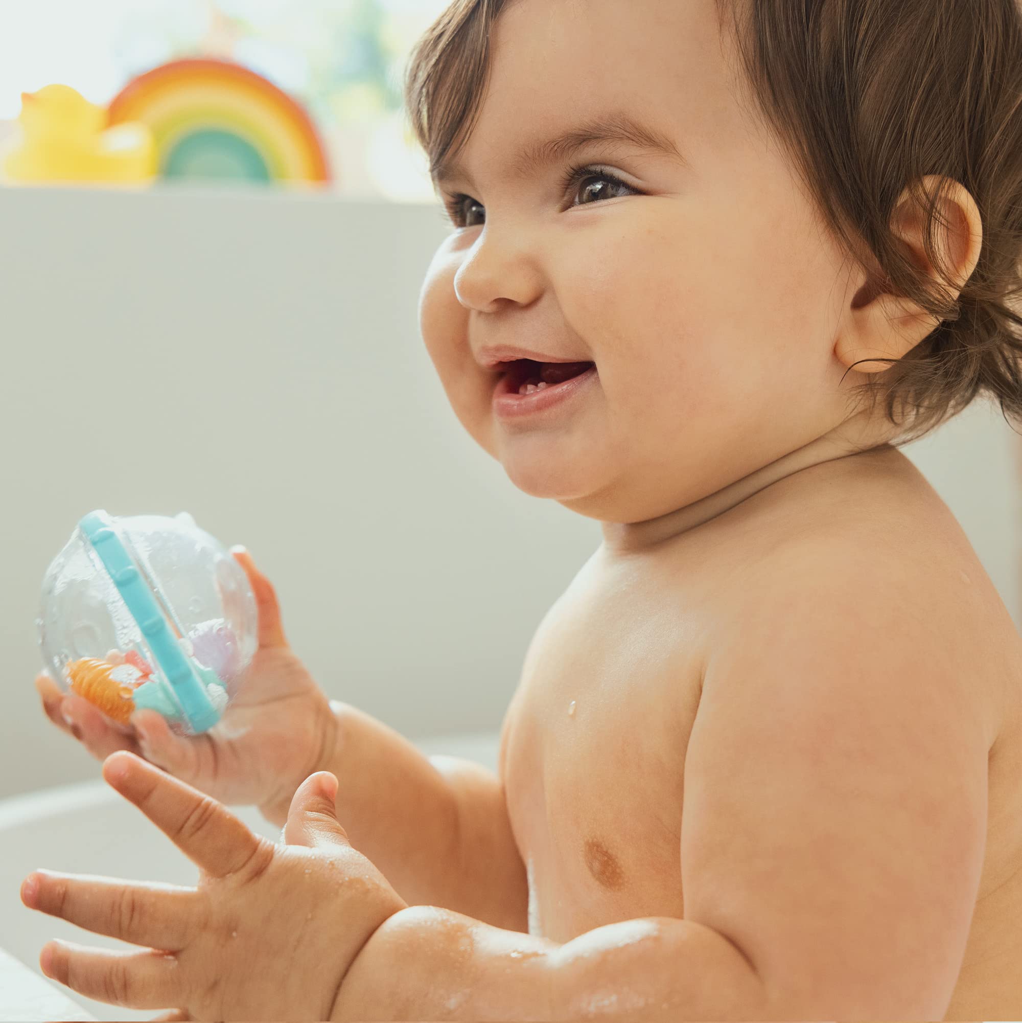 Munchkin Float and Play Bubbles Bath Toy - Floats, Spins, Rattles for Babies 3M+ 7