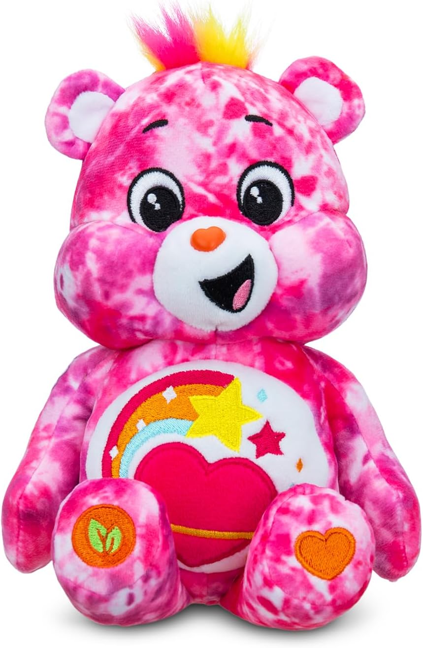 Care Bears Blissful Heart Bear 22cm Bean Plush - Soft Cuddly Toy for Kids