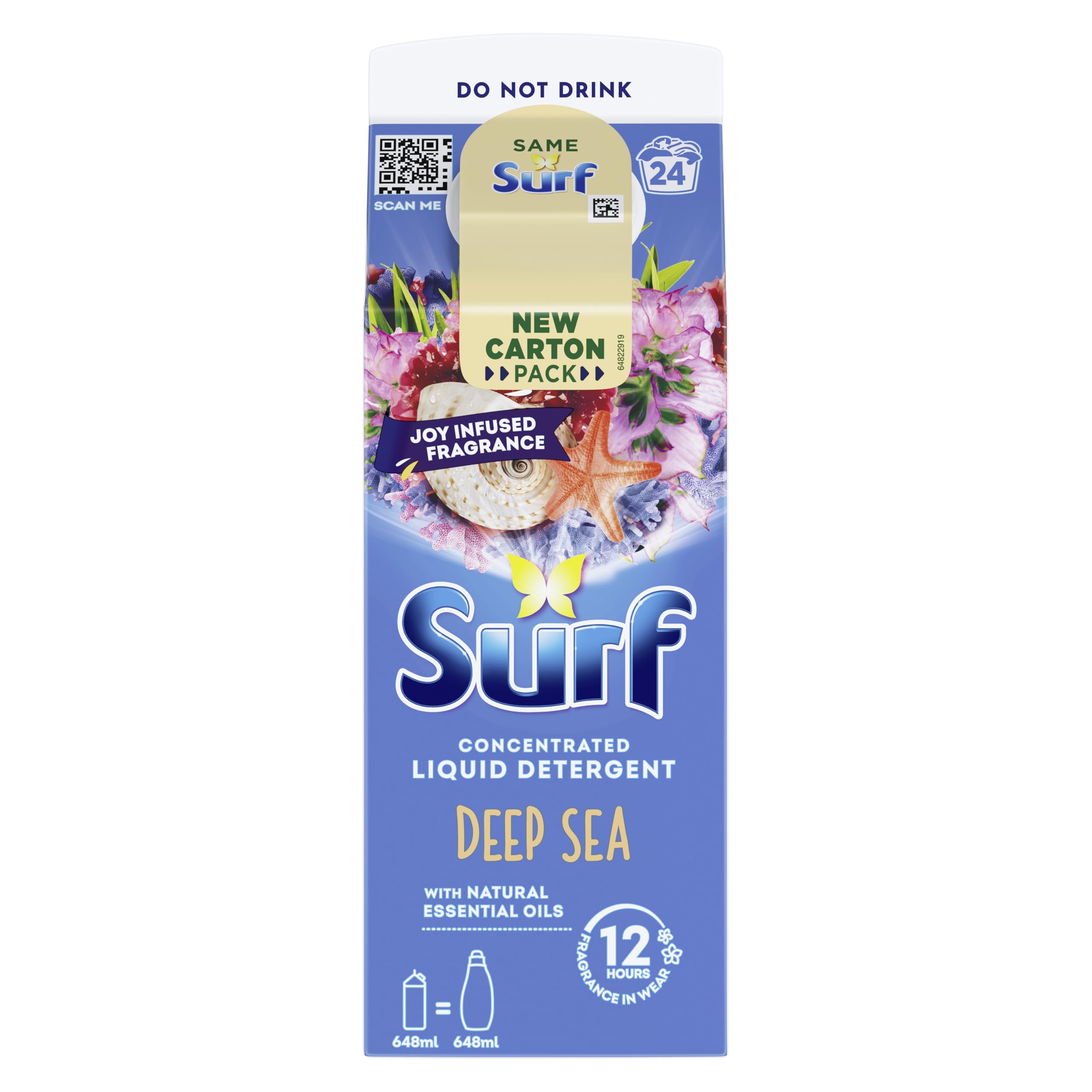 Surf - Deep Sea Laundry Washing Liquid Detergent (648 ml)