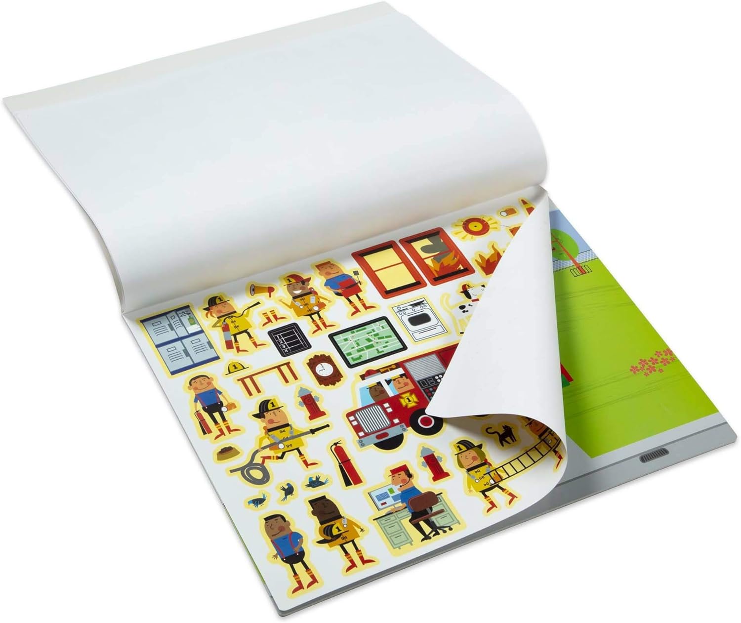 Melissa & Doug Reusable Sticker Pad - My Town | 200 Stickers & 5 Scenes | Ages 3+ 6