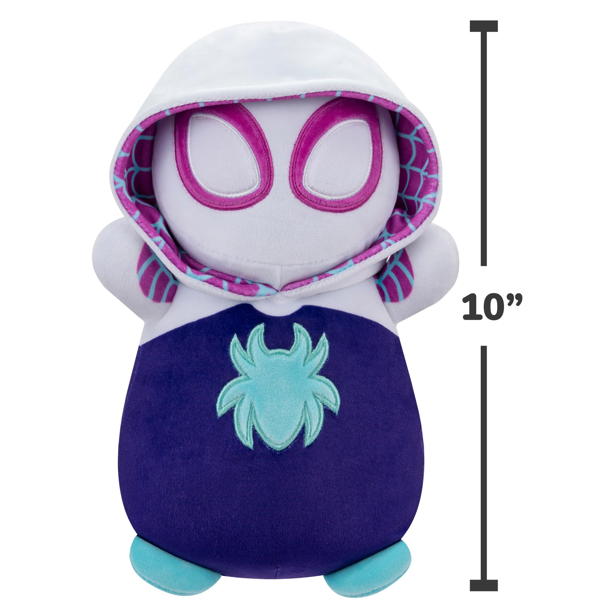 Squishmallows Ghost-Spider HugMees 10-Inch Plush - Marvel Collectible Soft Toy 5