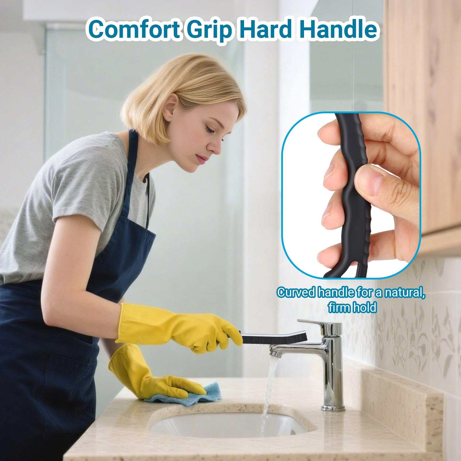 Alyvisun - 3 Pack Crevice Cleaning Brush for Hard-to-Reach Spaces 5