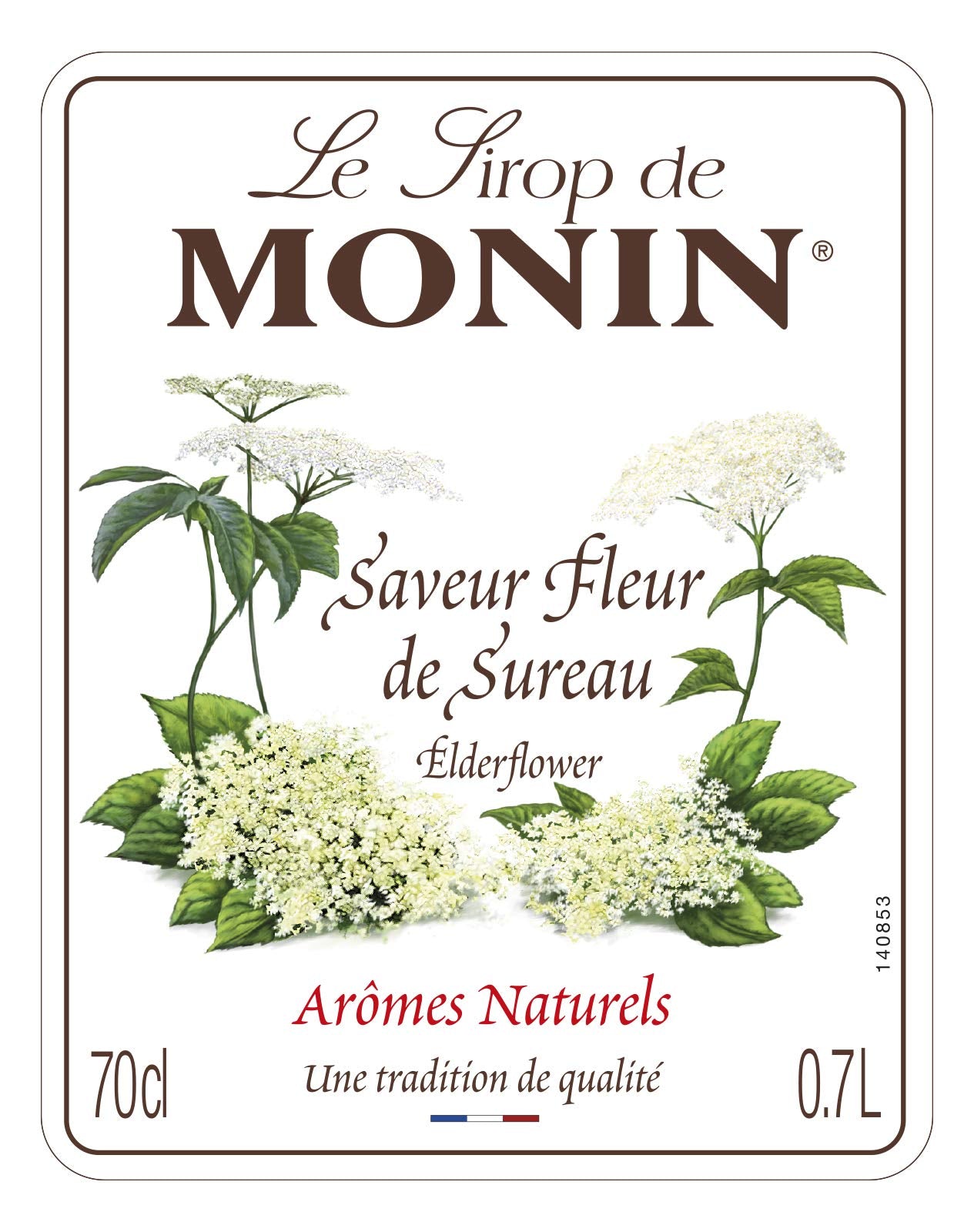 MONIN Premium Elderflower Syrup 700ml - Vegan, Alcohol-Free Cocktail & Mocktail Ingredient 4