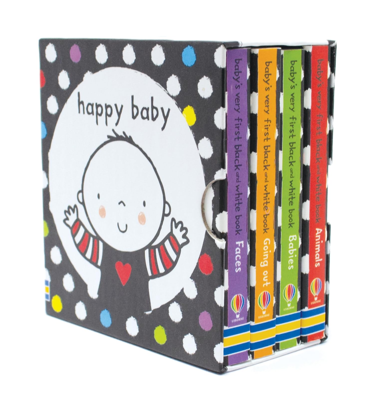 Usborne Baby's Very First Black and White Little Library Box Set | Board Books | 4 Titles