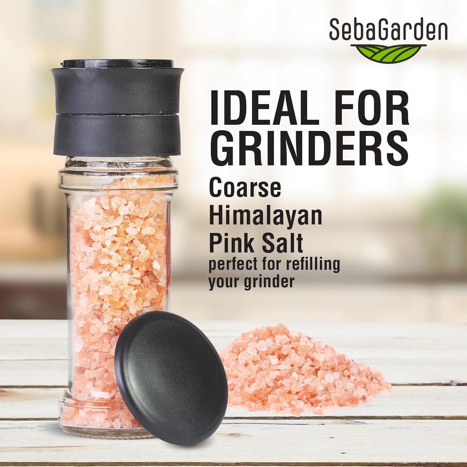 Seba Garden - 100% Pure Himalayan Pink Salt (Extra Fine, 1kg Resealable Doypack) 3