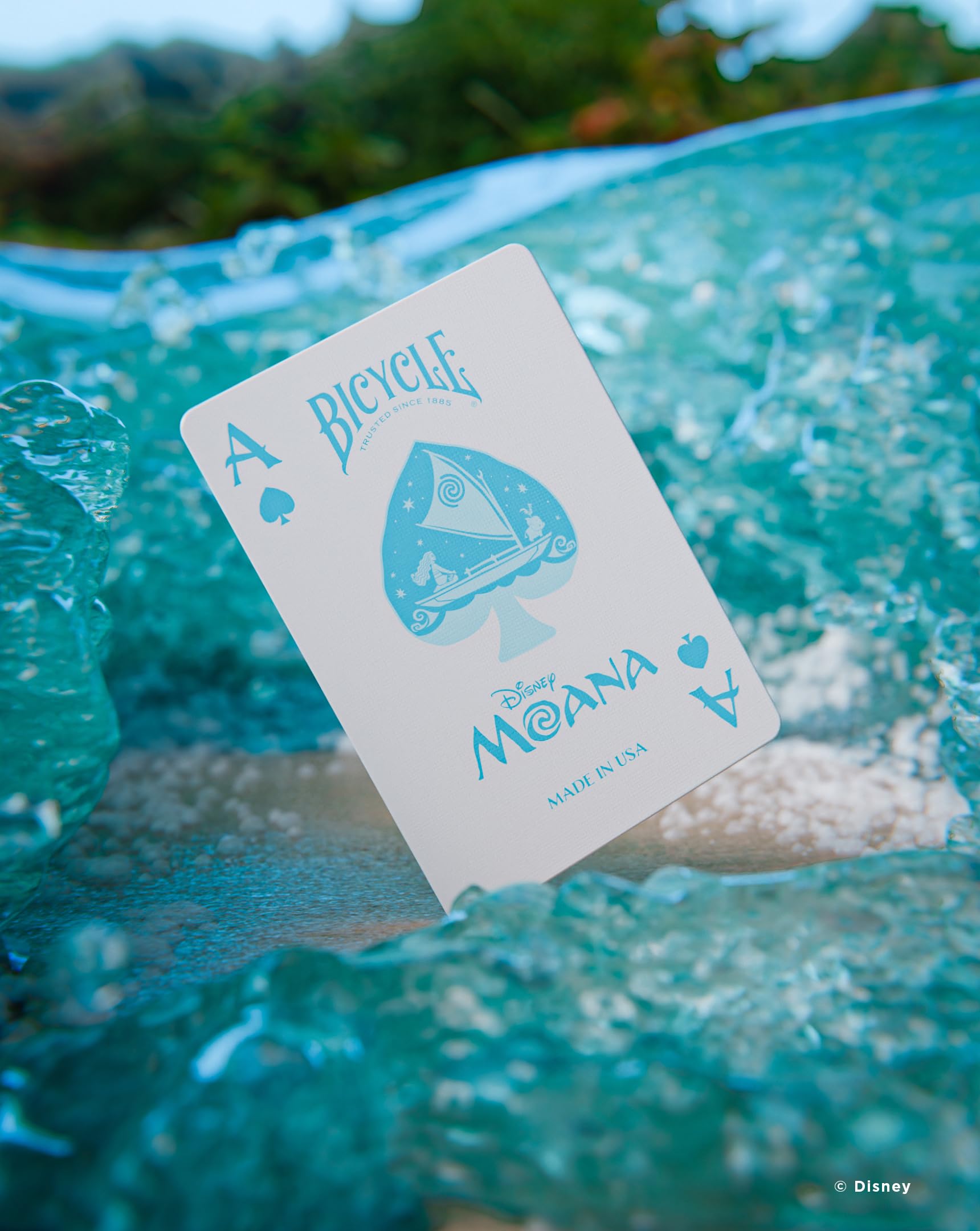 Bicycle Disney Moana Inspired Playing Cards - Blue Standard Deck