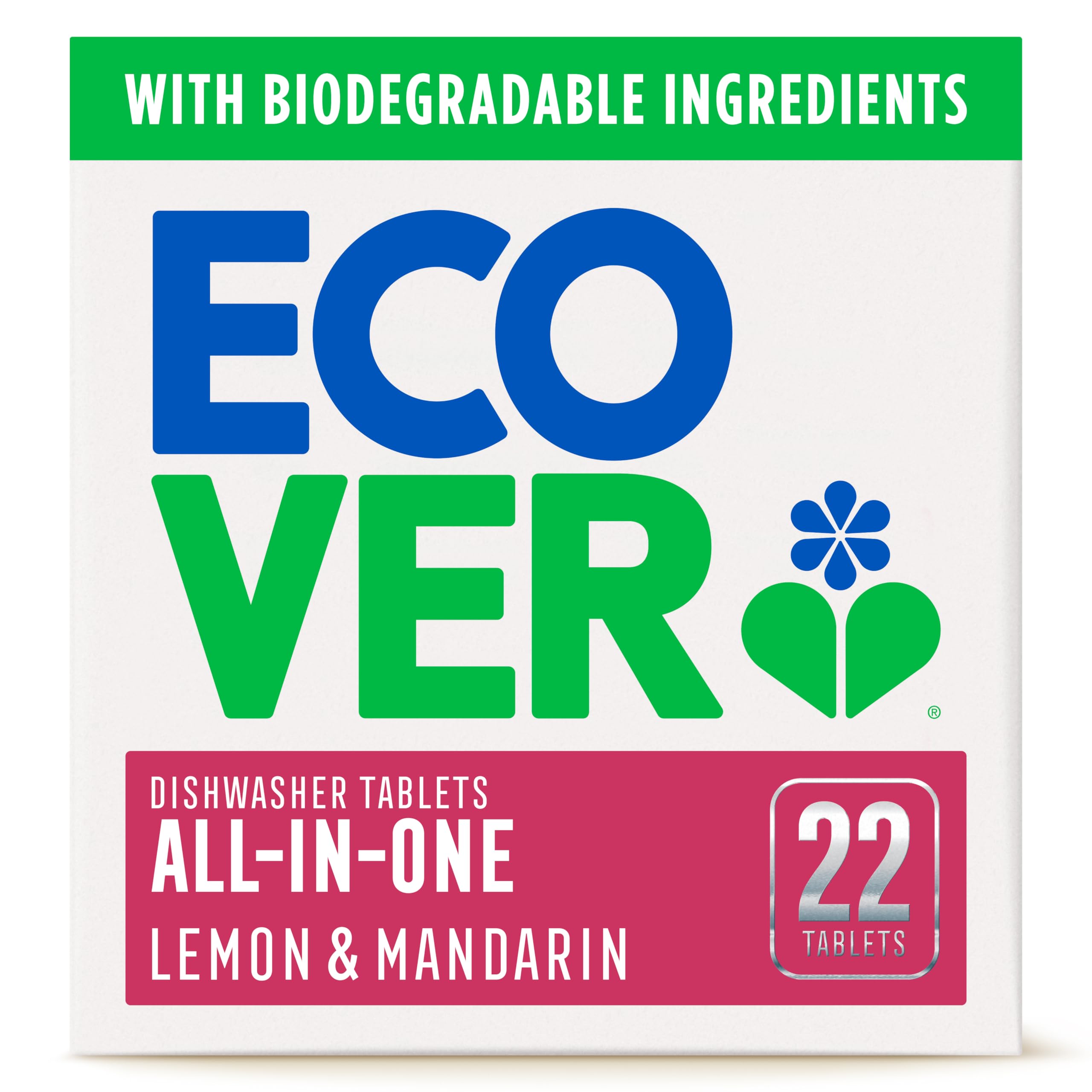 Ecover - All in One Dishwasher Tablets (Lemon & Mandarin, 22 Tablets) 8