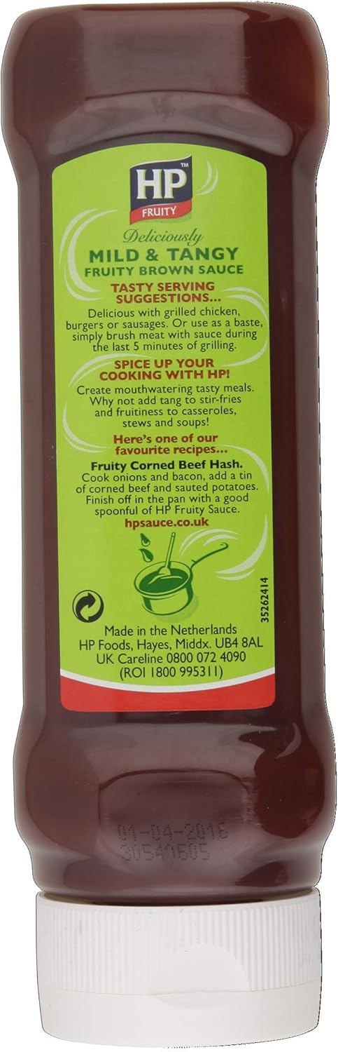 HP Sauce Mild and Tangy Fruity Brown Sauce, 470g 3