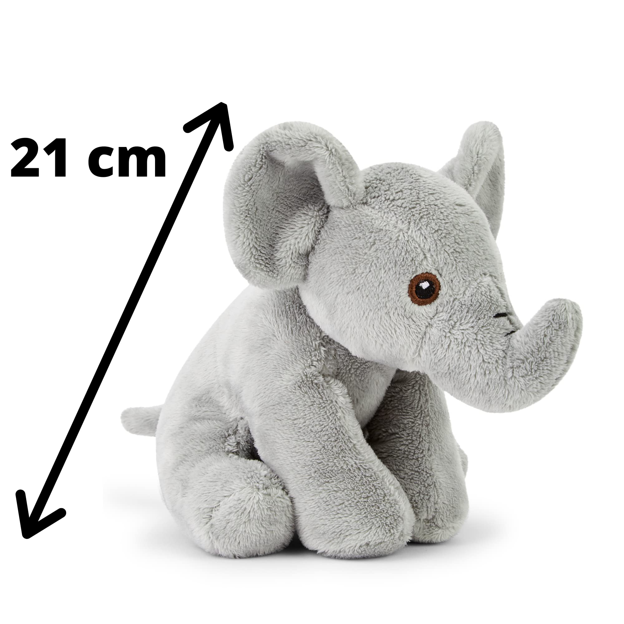 Zappi Co Recycled Plush Elephant - 100% Recycled Eco-Friendly Stuffed Animal Toy 5