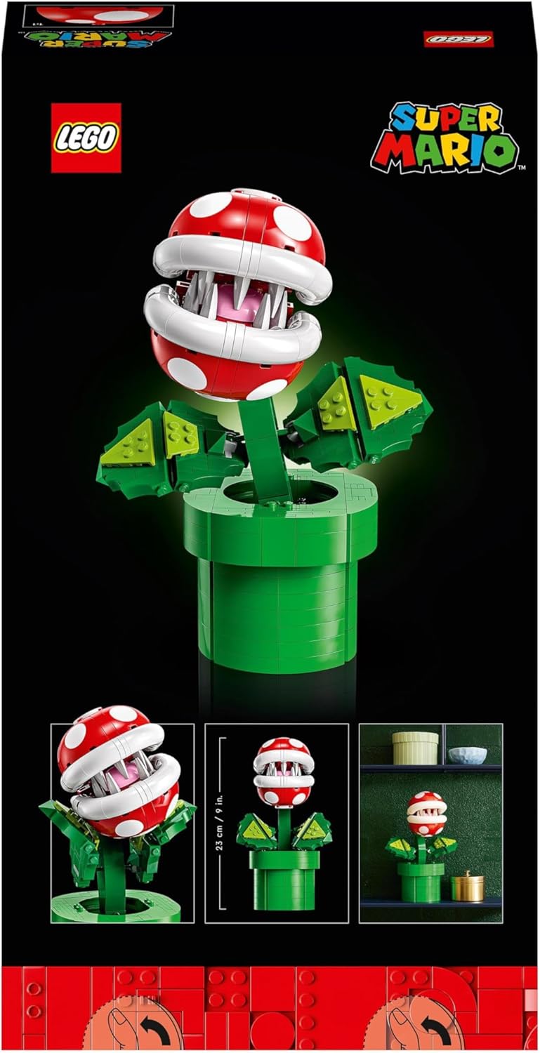 LEGO Super Mario Piranha Plant 71426 - Posable Building Set for Adults