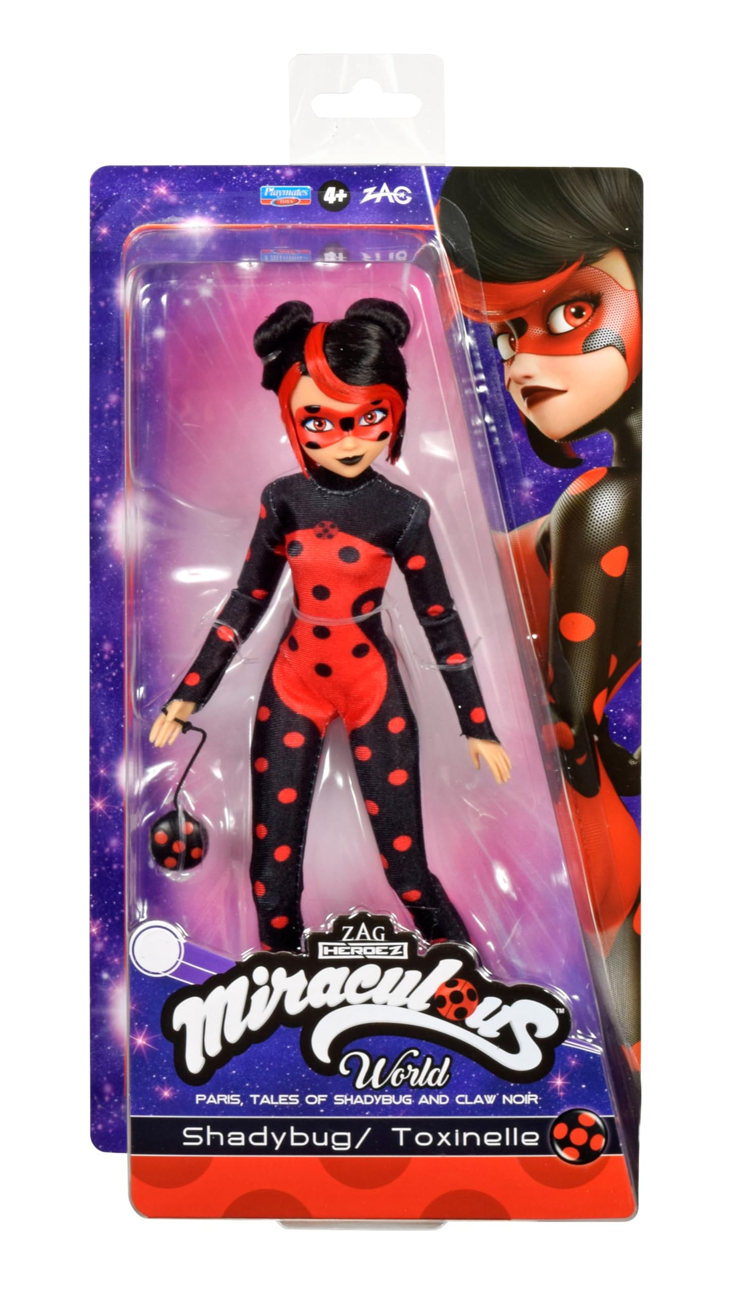 Miraculous Shadybug 26cm Action Figure with Accessories - Bandai Miraculous Dolls Range 6