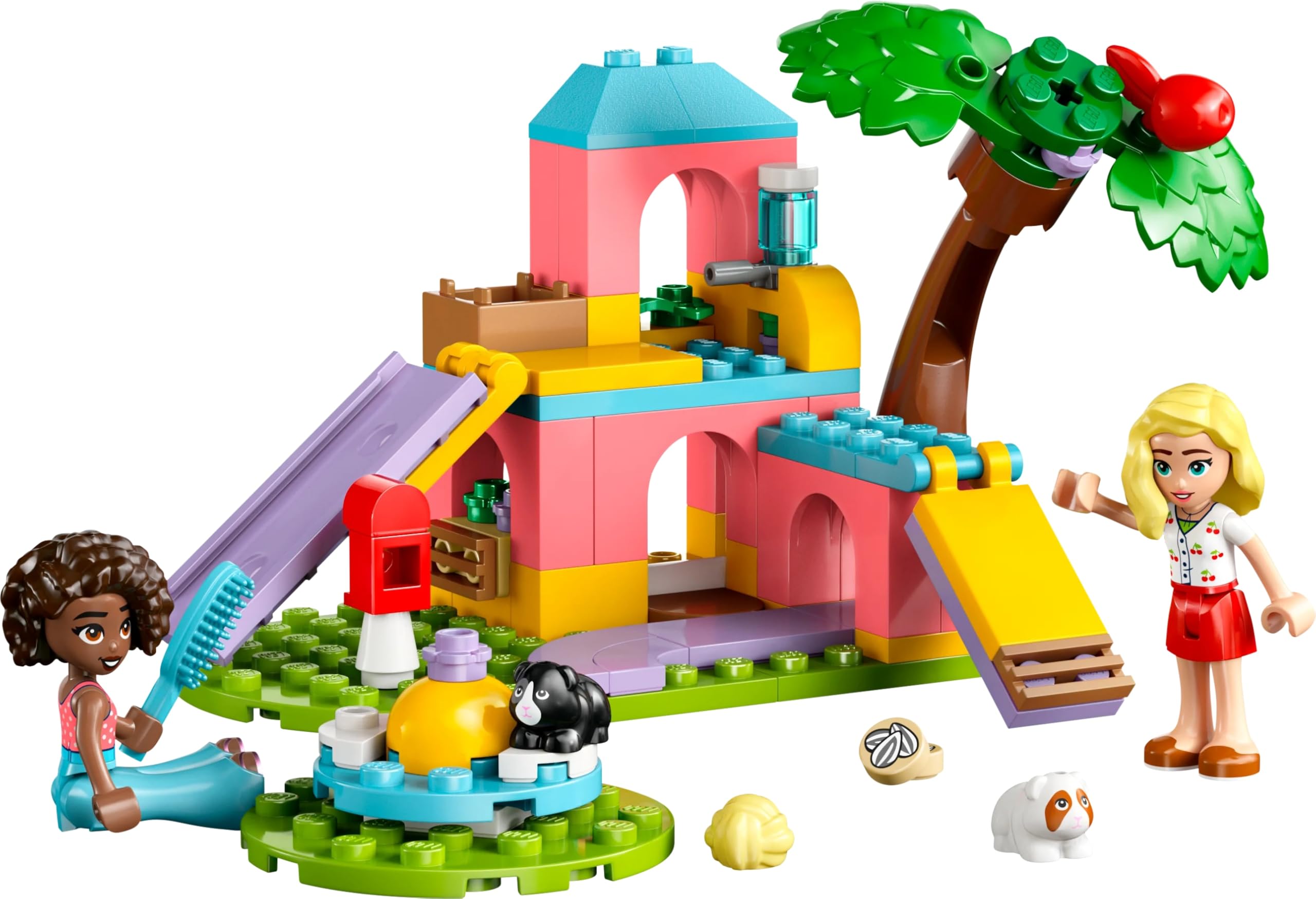 LEGO Friends Guinea Pig Playground Toy - 2 Mini Dolls, 2 Guinea Pig Figures, 86-Piece Building Set for Ages 5+ 4