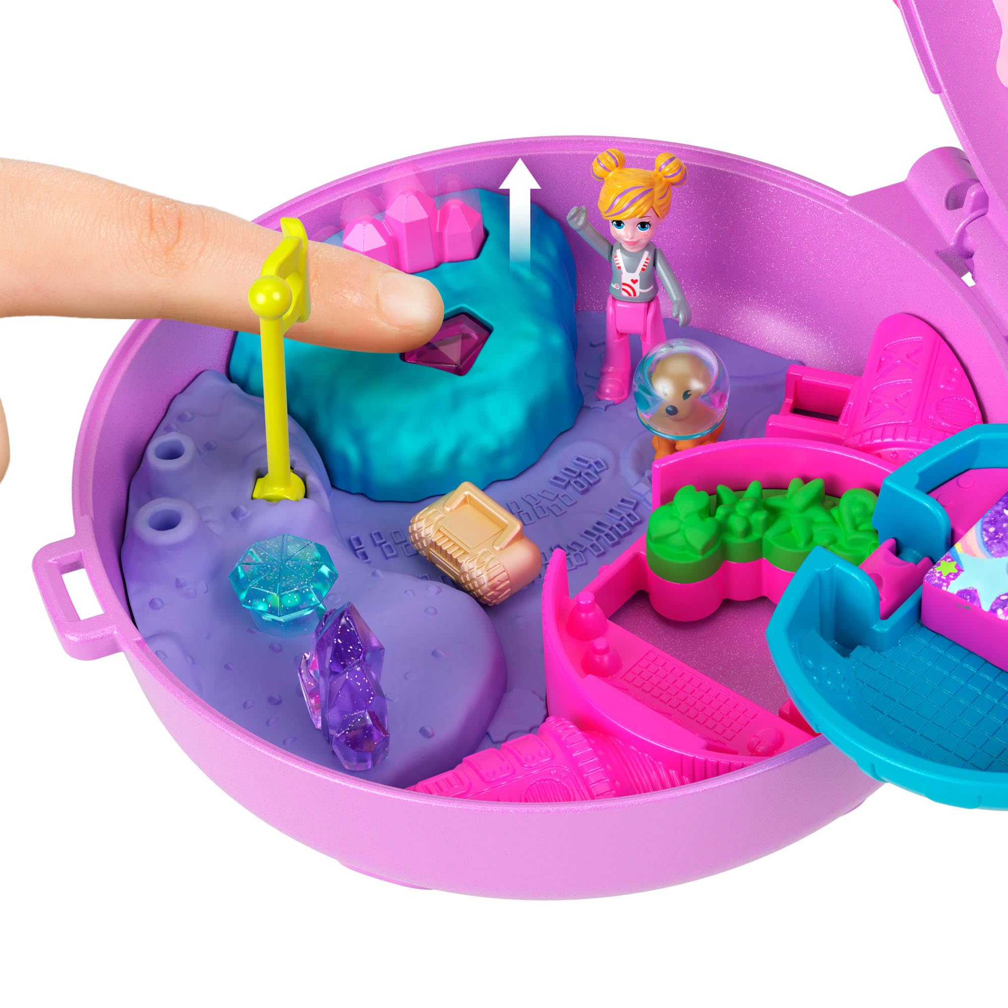 Polly Pocket Planet Polly Outer Space Compact Playset - Includes Micro Doll & 10 Accessories 4