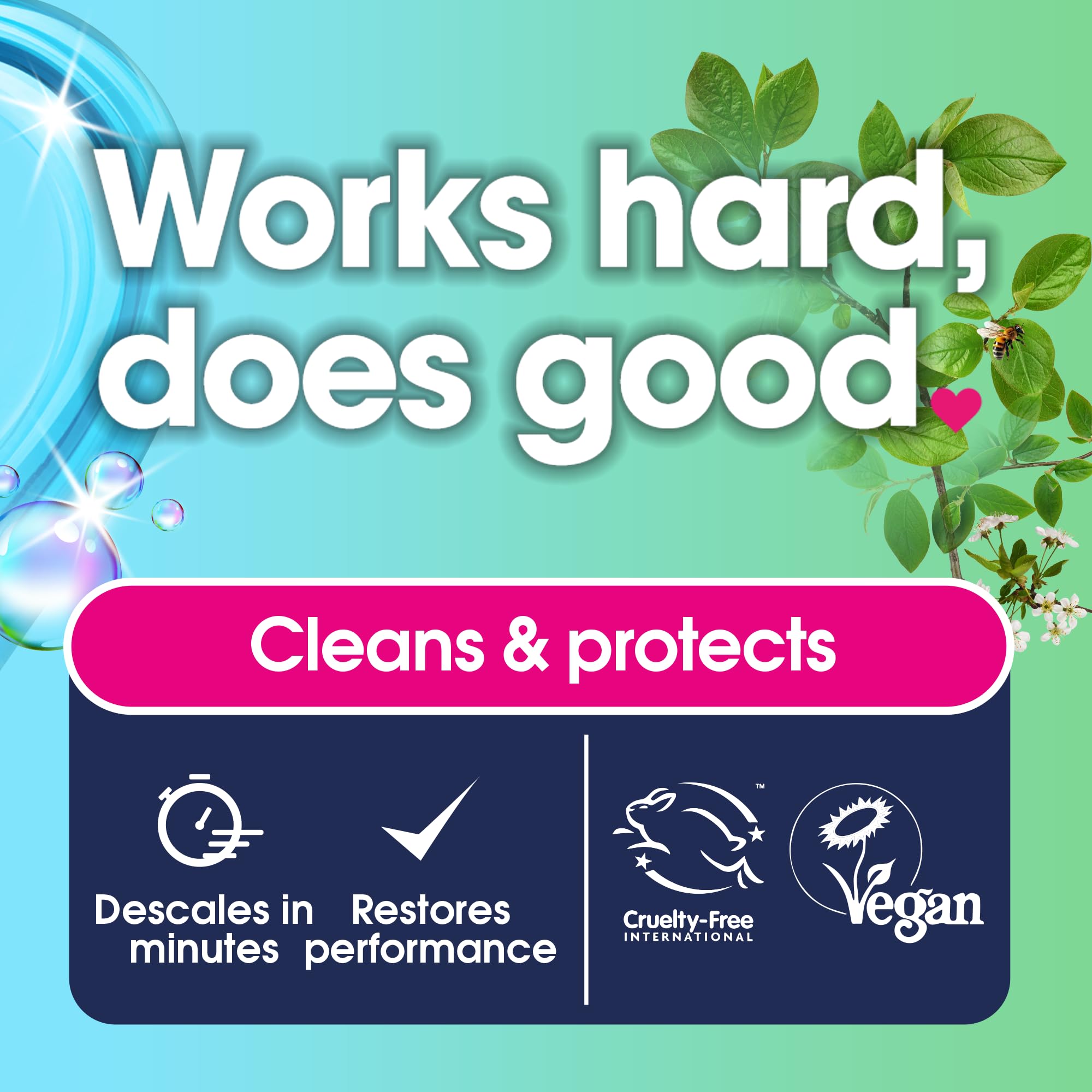 Ecozone Kettle & Iron Descaler - Removes Limescale | 3 Count Sachets | Lemon Scent