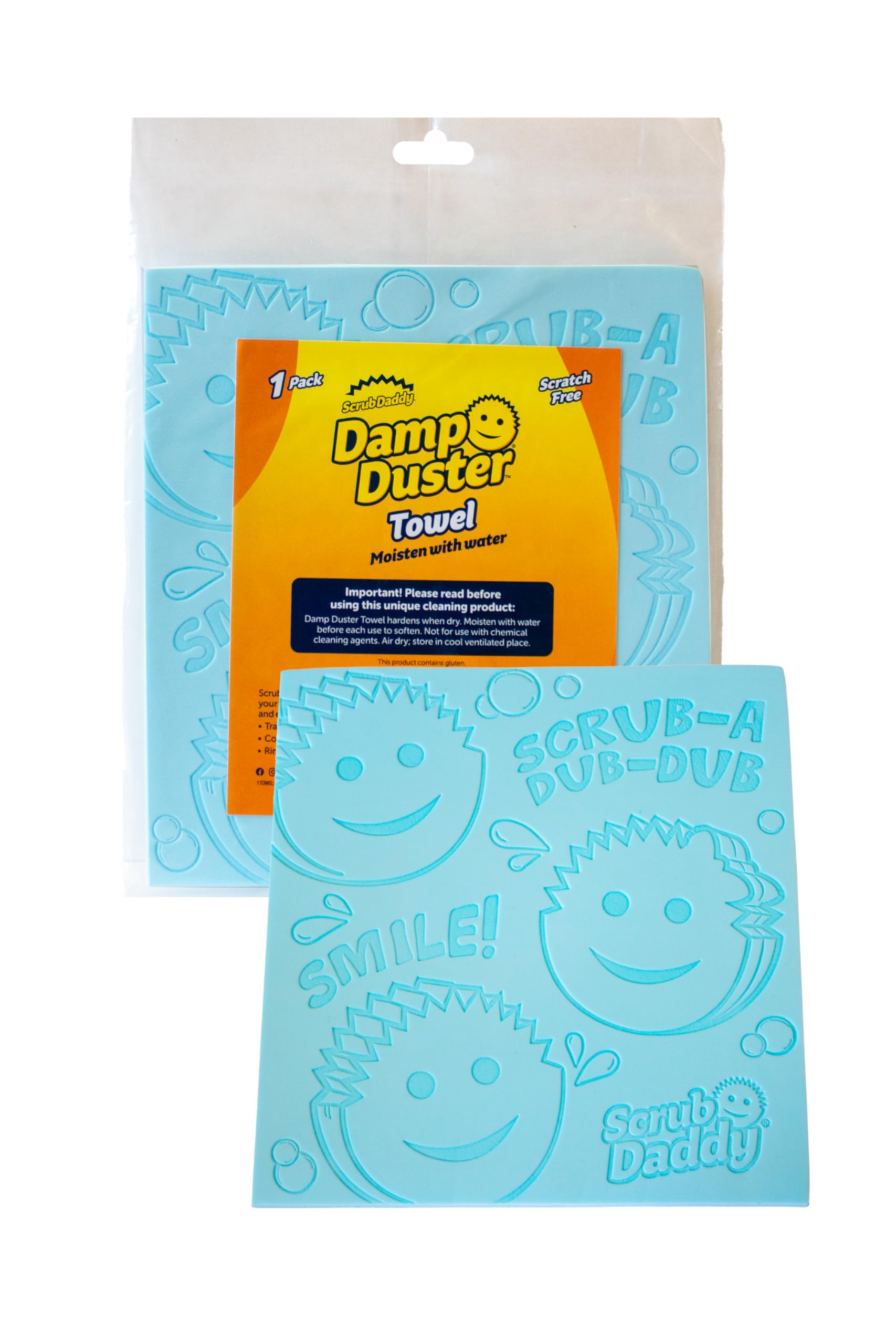 Scrub Daddy Damp Duster Towel - Multipurpose Cleaning Cloth for Home Surfaces