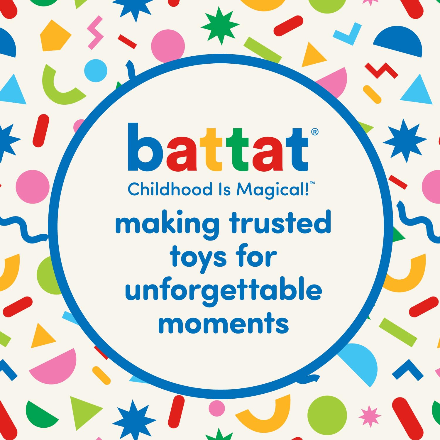 Battat Skyrocopter Flying Disc Toy - 2 Launchers & 4 Discs - Pull String Helicopter Playset for Kids 3+ 5