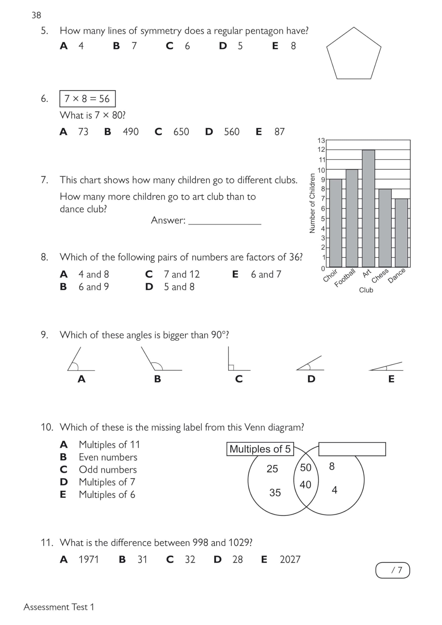 CGP 11+ GL Maths Practice Book & Assessment Tests for Ages 8-9 with Online Edition 7