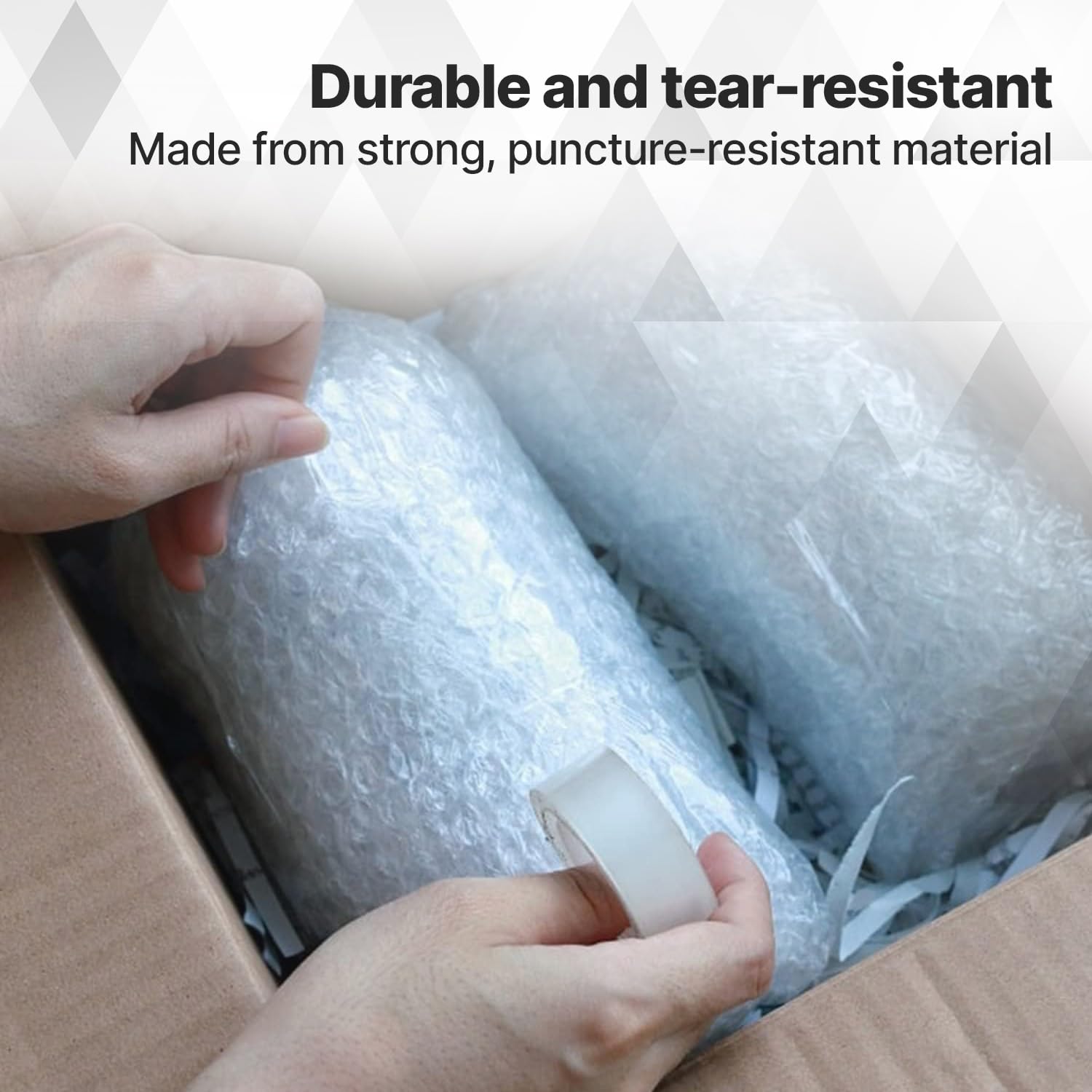 delka Premium Bubble Wrap Roll - 300mm x 10m | Medium Bubble Size | Recyclable Plastic