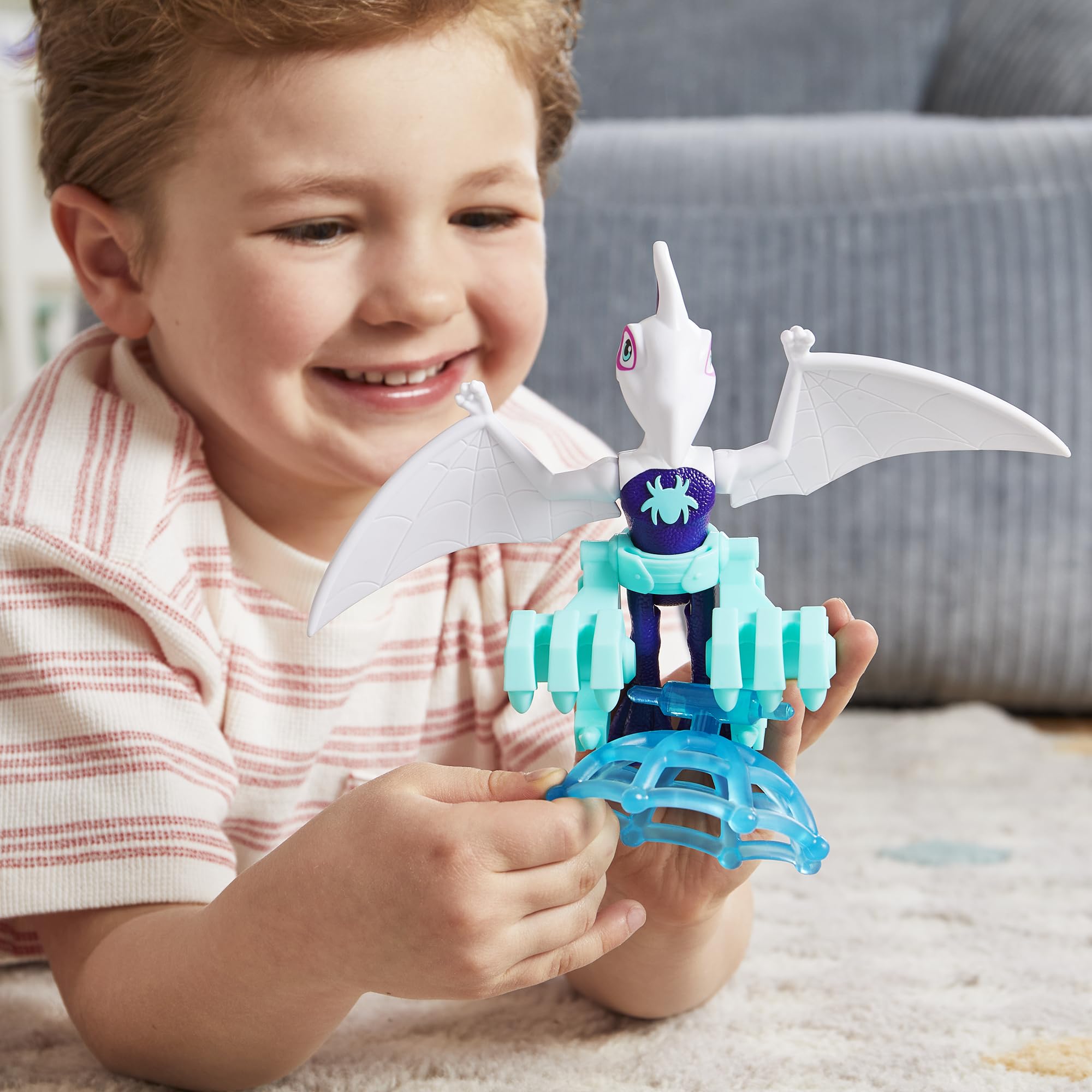 Spidey and His Amazing Friends Ghostasaurus & Spidey Action Figures 2-Pack - Hero Reveal & Dino-Webs Play for Ages 3+ 6