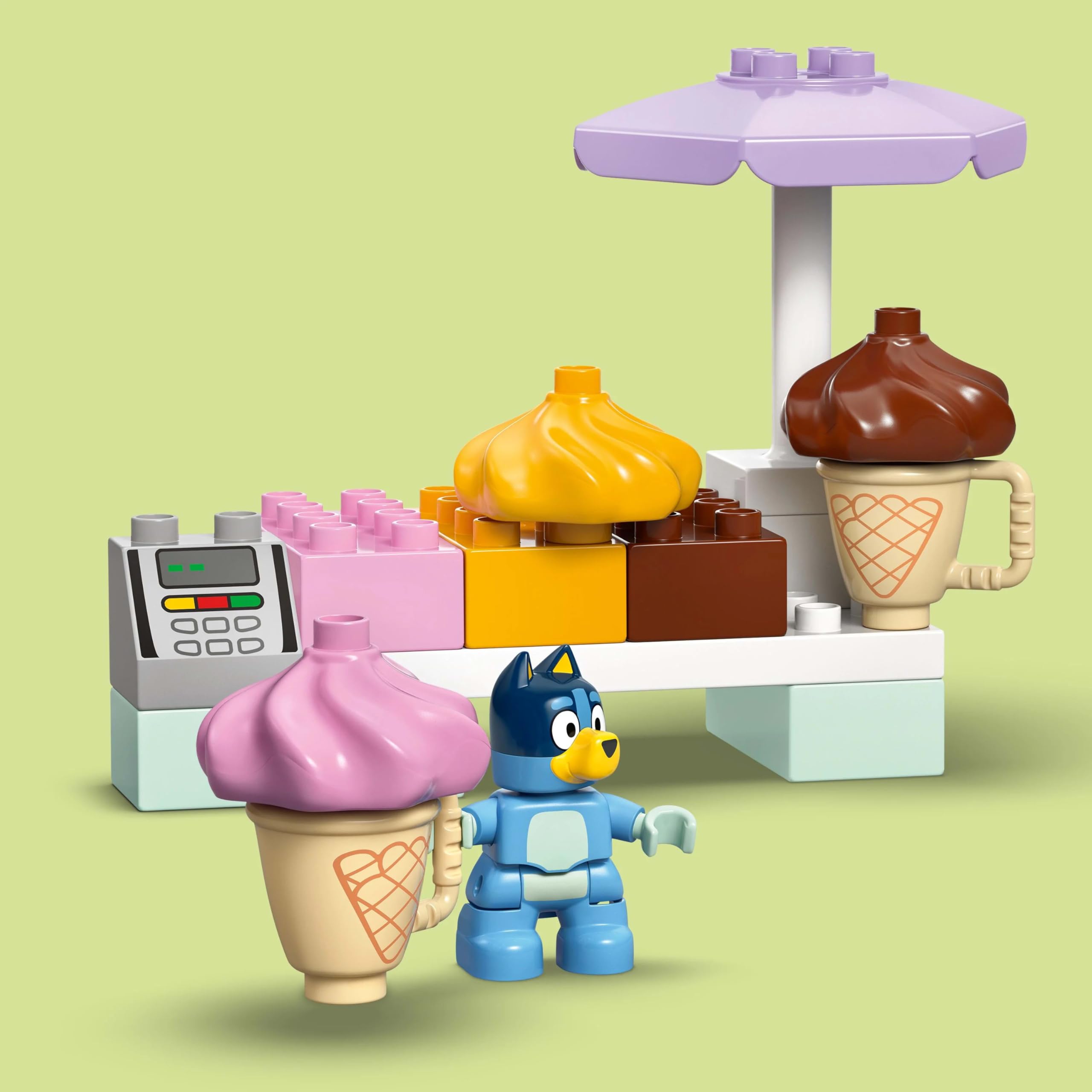 LEGO DUPLO Bluey: Ice Cream Trip with Bluey - Building Set for Toddlers 2+ 3