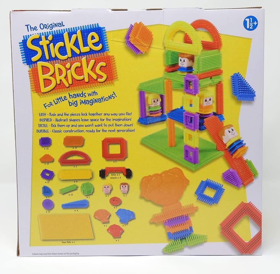Stickle Bricks Big Builder Construction Set - Over 125 Pieces for Toddlers 18 Months+ 6