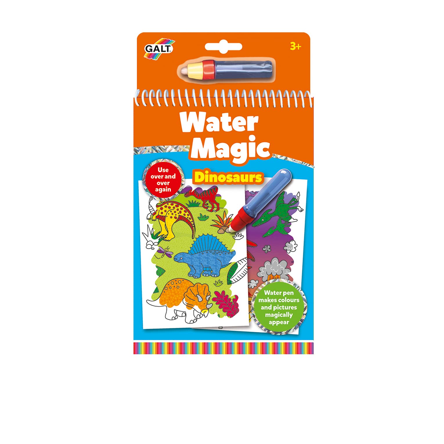 Galt Water Magic - Dinosaurs Reusable Colouring Book for Kids Ages 3+ 5