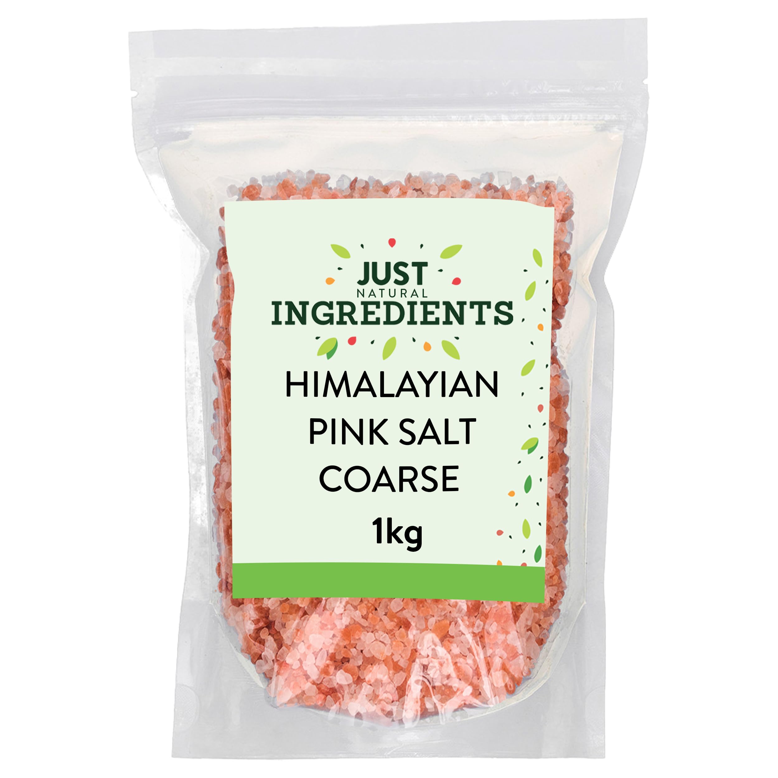 JustIngredients Himalayan Pink Salt Coarse 1kg - Premium Rock Salt for Cooking & Bath